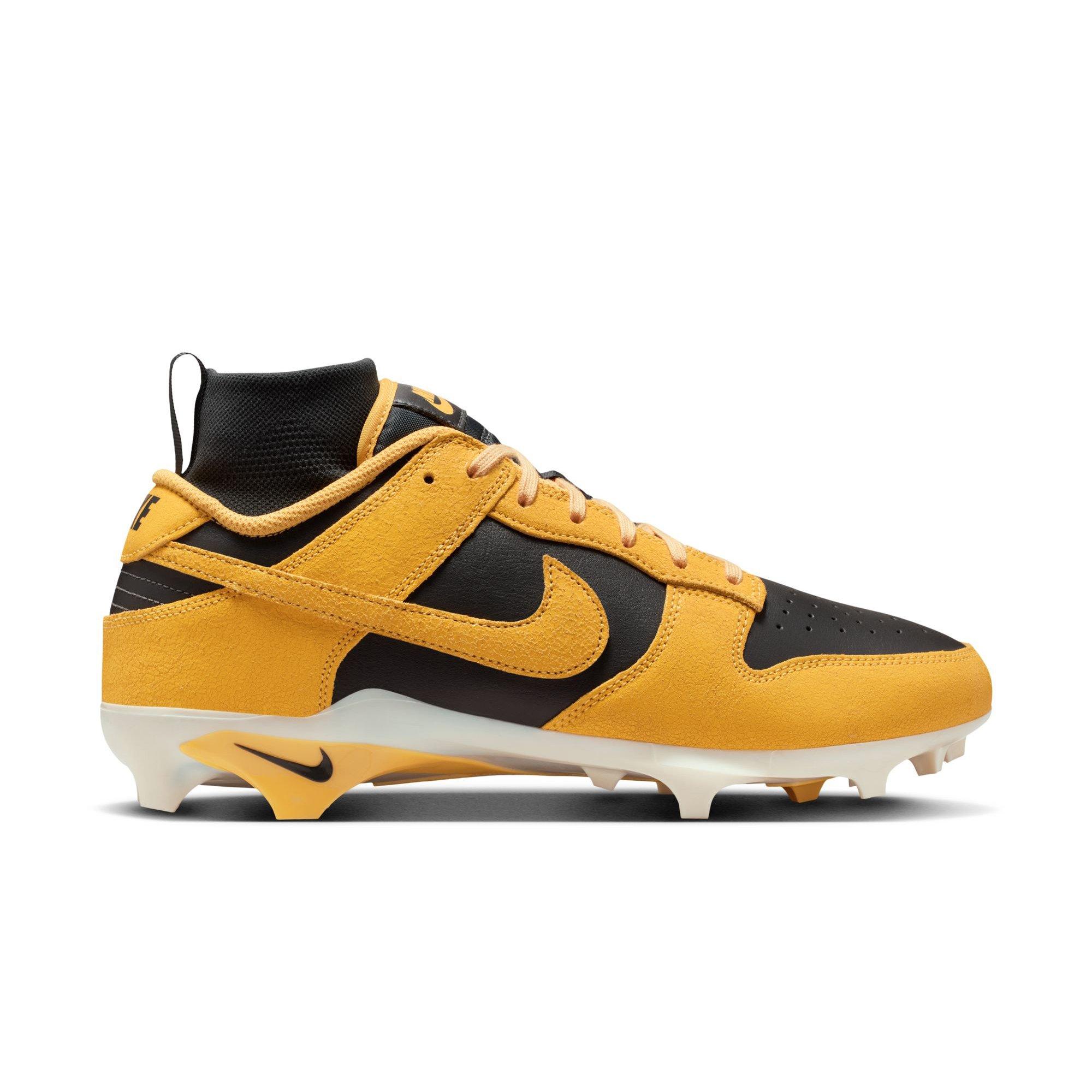 Nike Alpha Menace 4 Dunk SE "Anthracite/Solar Flare/Pale Ivory" Men's Football Cleat - GREY/YELLOW Thumbnail View 1