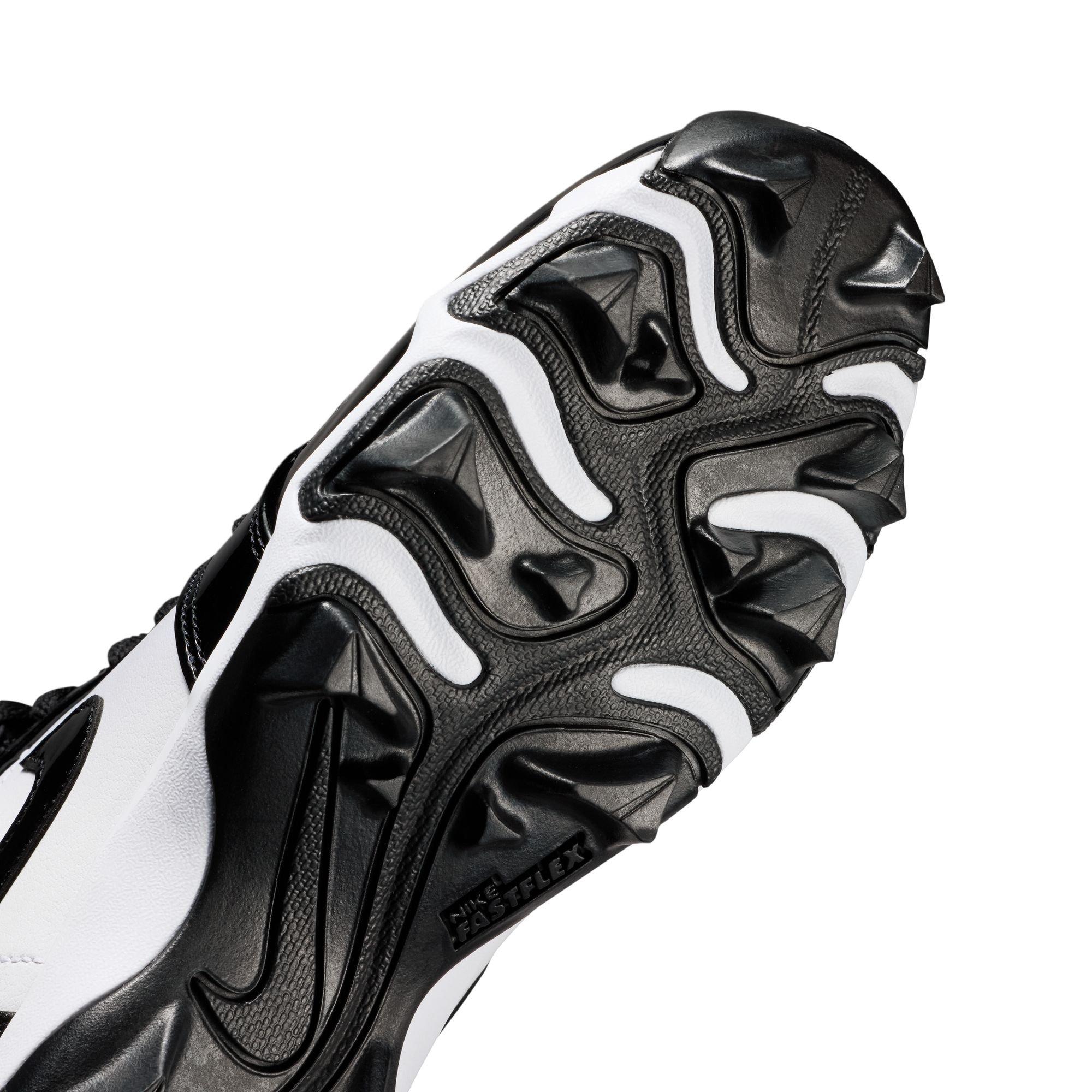 Jordan 1 Mid "White/Black" Grade School Boys' Football Cleat - WHITE/BLACK Thumbnail View 8