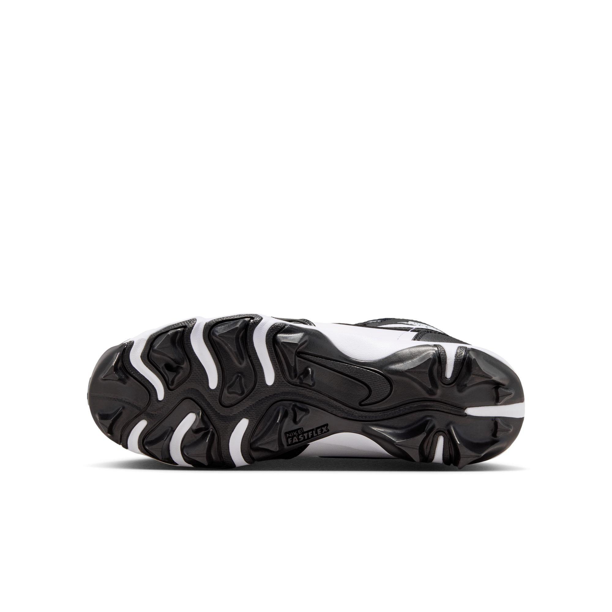 Jordan 1 Mid "White/Black" Grade School Boys' Football Cleat - WHITE/BLACK Thumbnail View 9