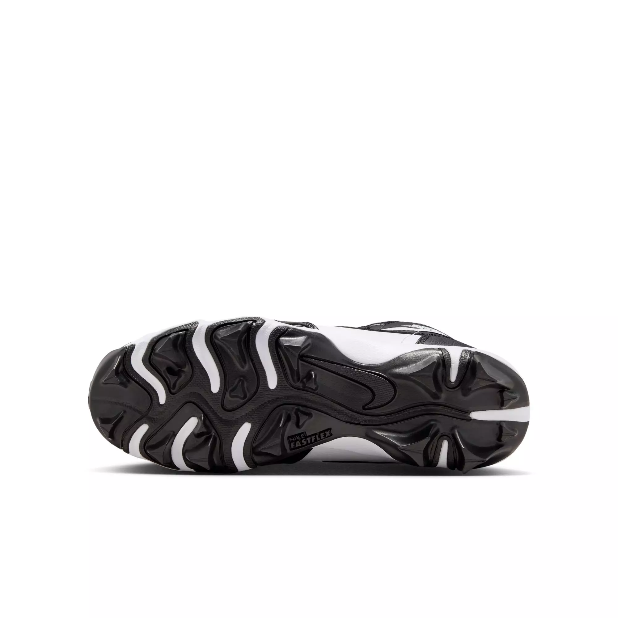 Jordan 1 Mid "White/Black" Grade School Boys' Football Cleat - WHITE/BLACK