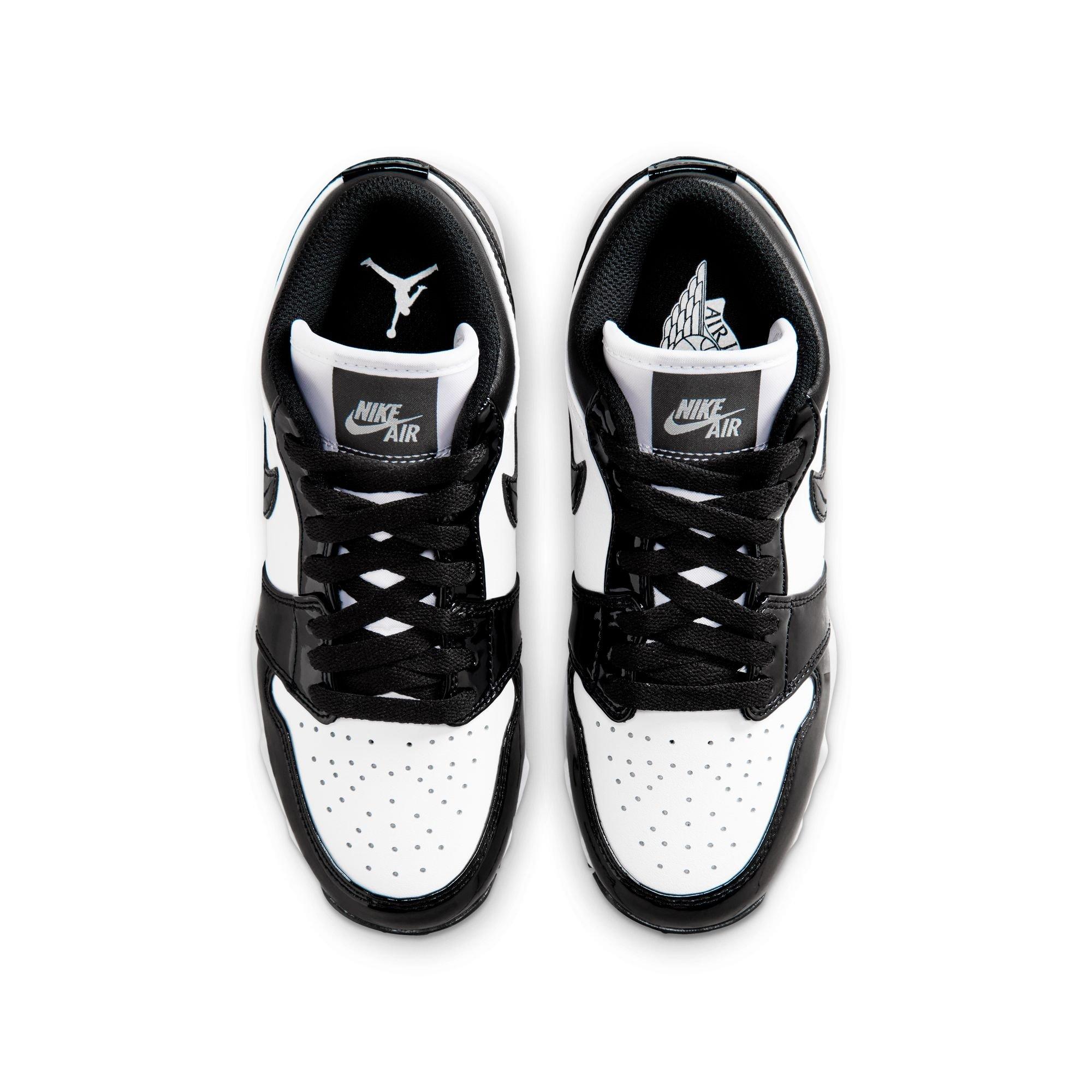 Jordan 1 Low Grade School Boys' "White/Black" Football Cleat