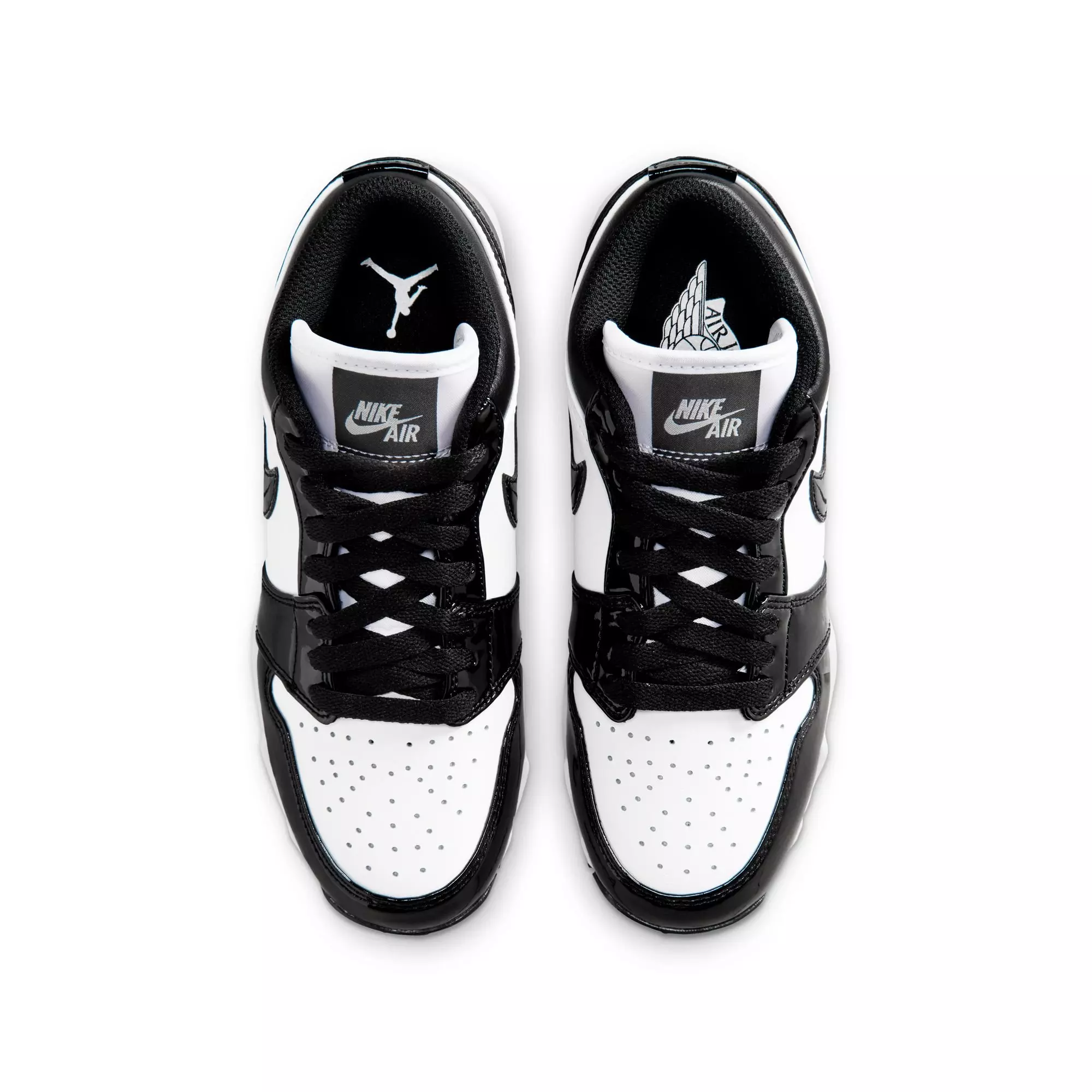 Jordan 1 Low "White/Black" Grade School Boys' Football Cleat - WHITE/BLACK