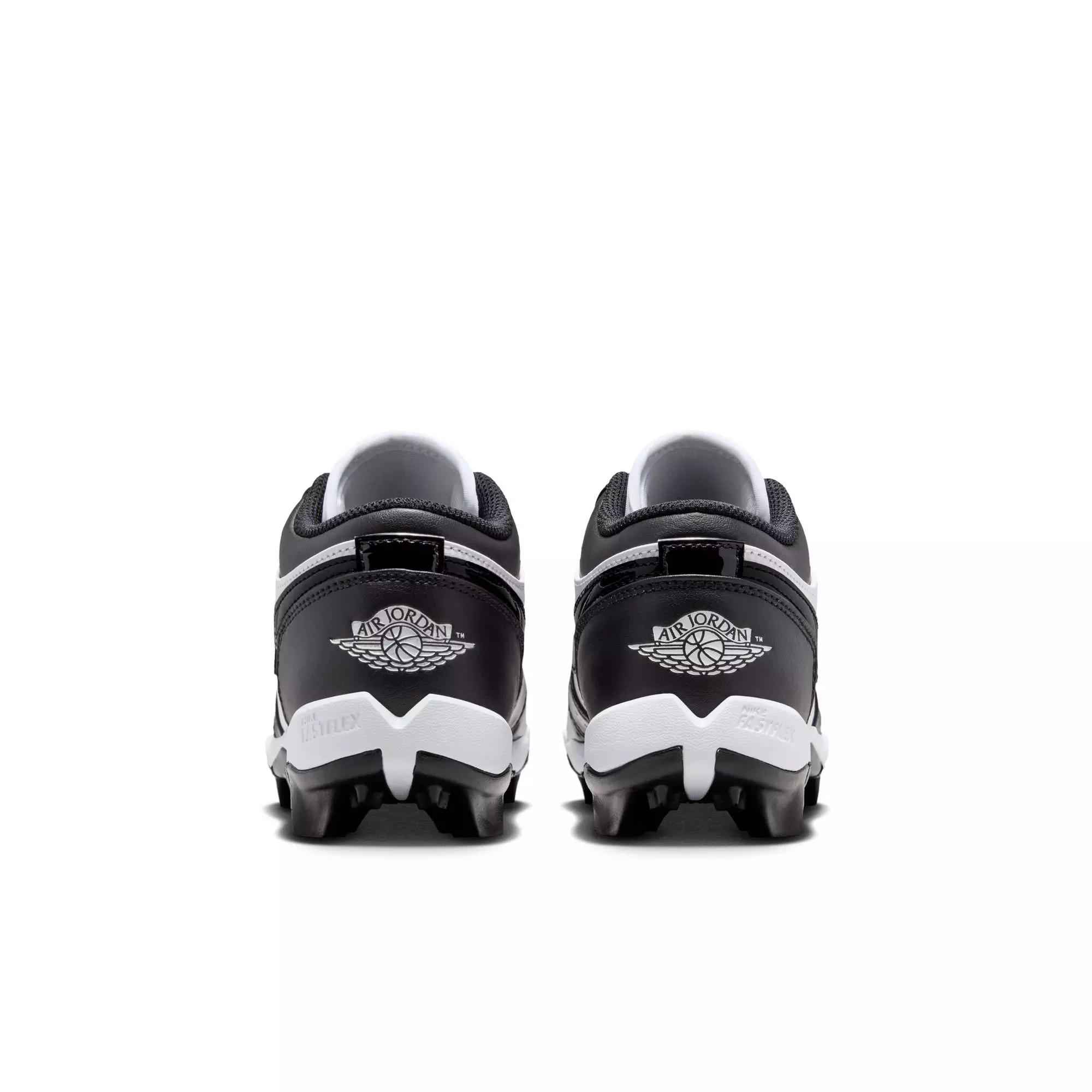 Jordan 1 Low "White/Black" Grade School Boys' Football Cleat - WHITE/BLACK