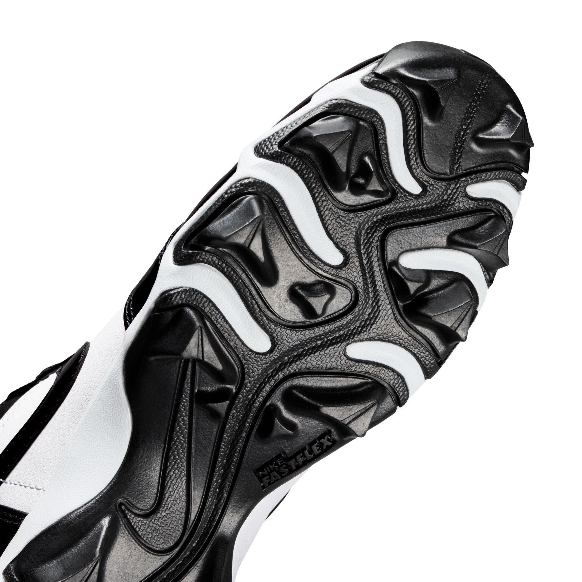 Jordan 1 Low Grade School Boys' "White/Black" Football Cleat