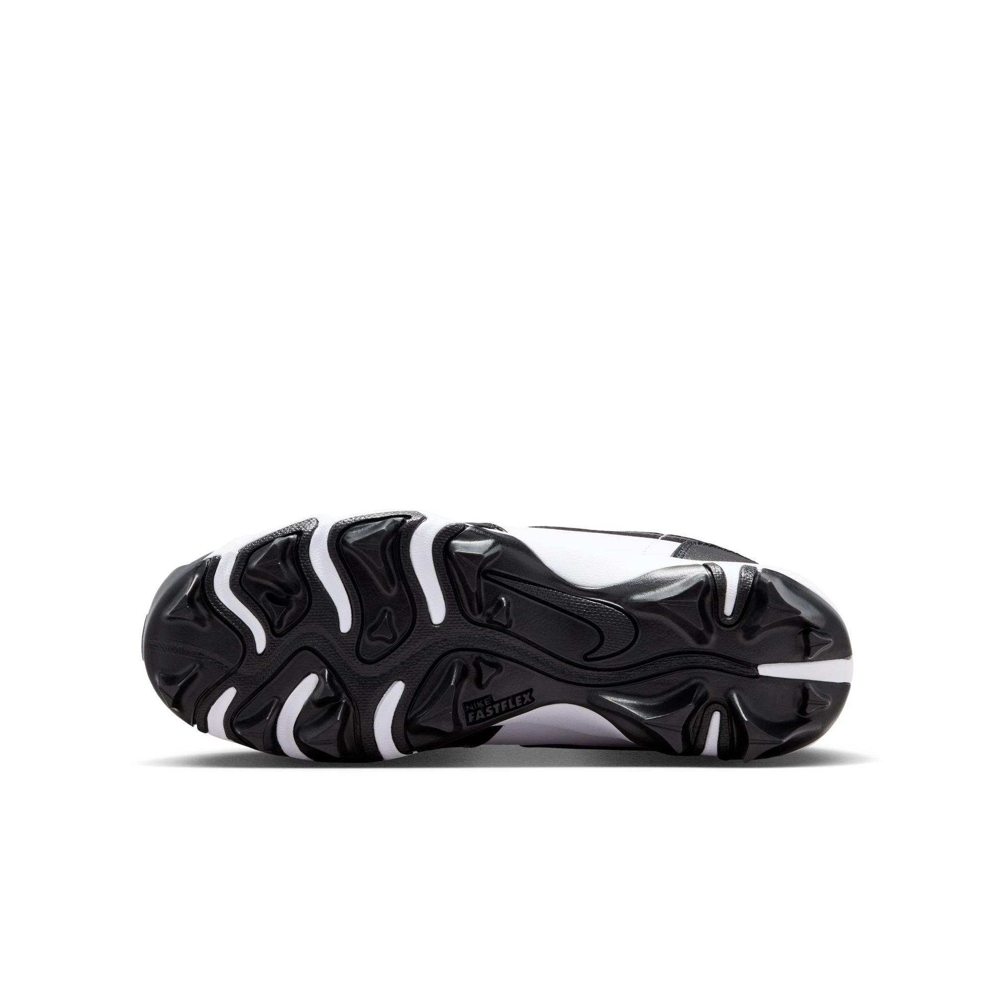 Jordan 1 Low Grade School Boys' "White/Black" Football Cleat