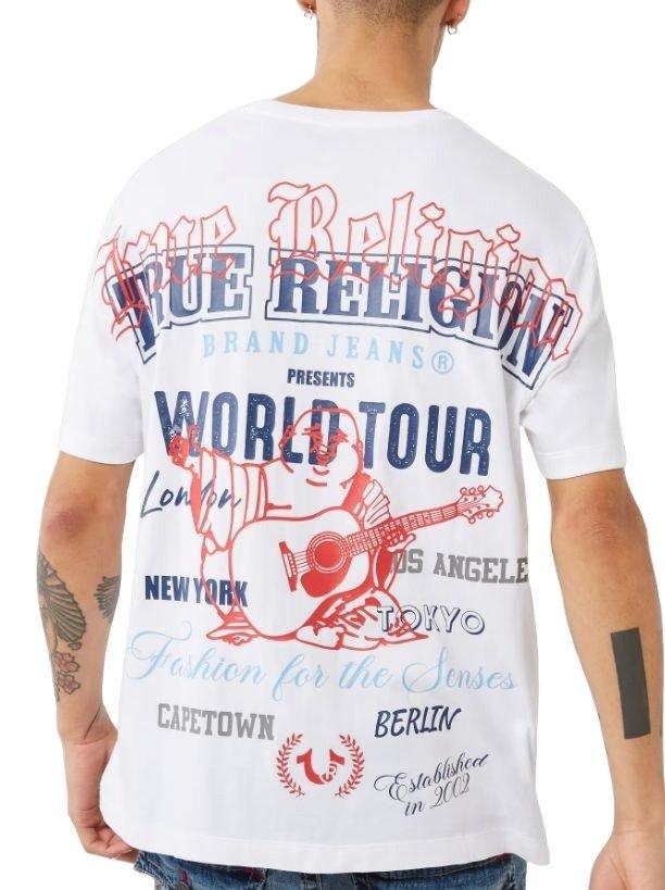 True Religion Men's Relaxed Multi Print Tee - WHITE Thumbnail View 2