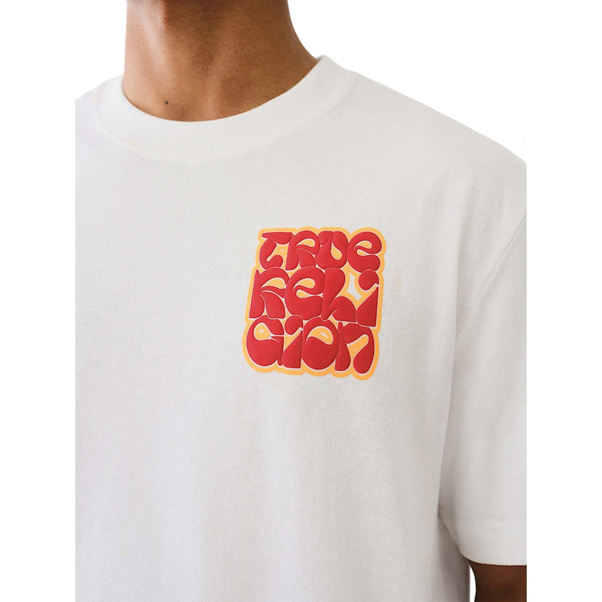 True Religion Men's True Dove Puff Print Tee - WHITE Thumbnail View 4