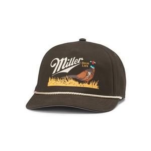 American Needle Miller High Life Canvas Cappy Snapback-Olive