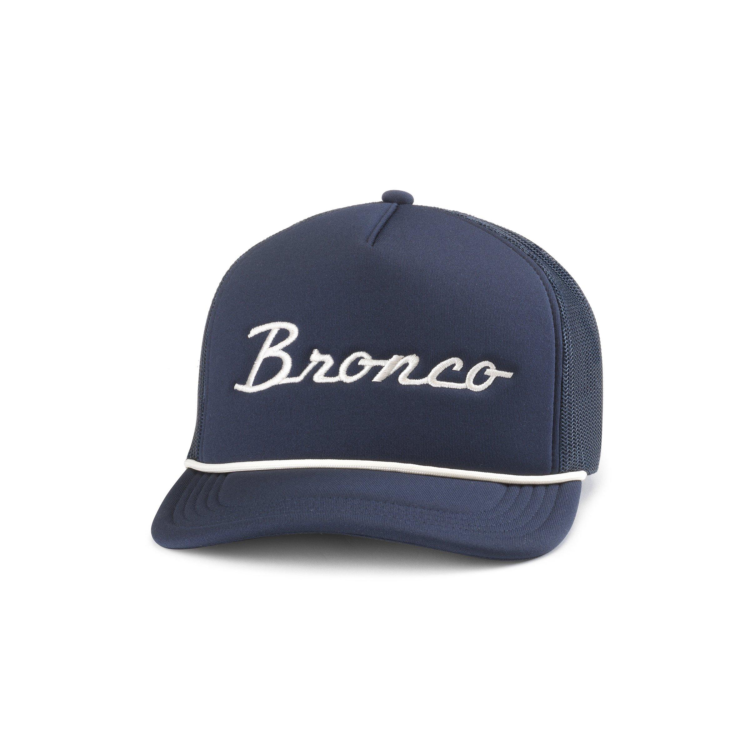 American Needle Bronco Foamy Roscoe Embroidered Snapback Hat-Navy - NAVY Thumbnail View 1