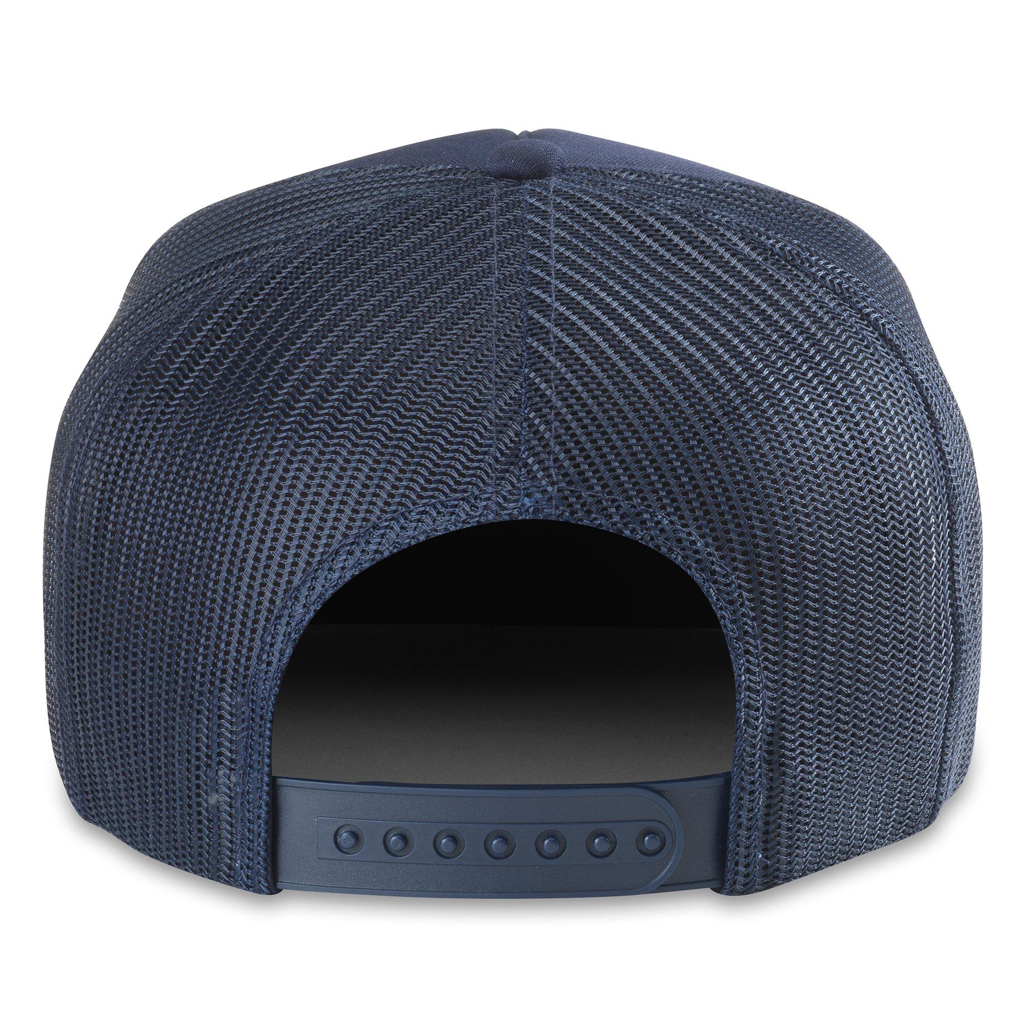 American Needle Bronco Foamy Roscoe Embroidered Snapback Hat-Navy - NAVY Thumbnail View 3