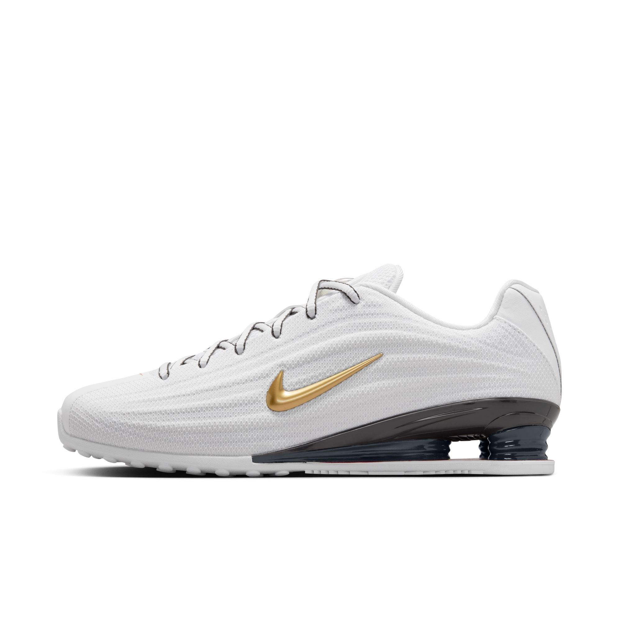 Nike Shox Z "White/Metallic Gold" Women's Shoe - WHITE/RED/GOLD Thumbnail View 3
