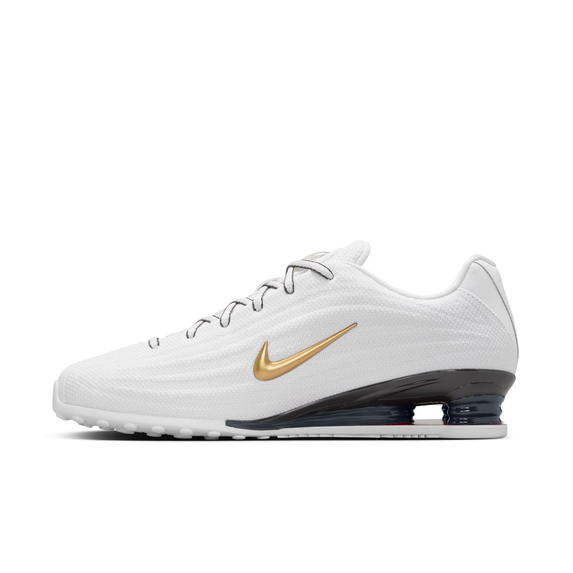 Nike Shox Z "White/Metallic Gold" Women's Shoe - WHITE/RED/GOLD Thumbnail View 4