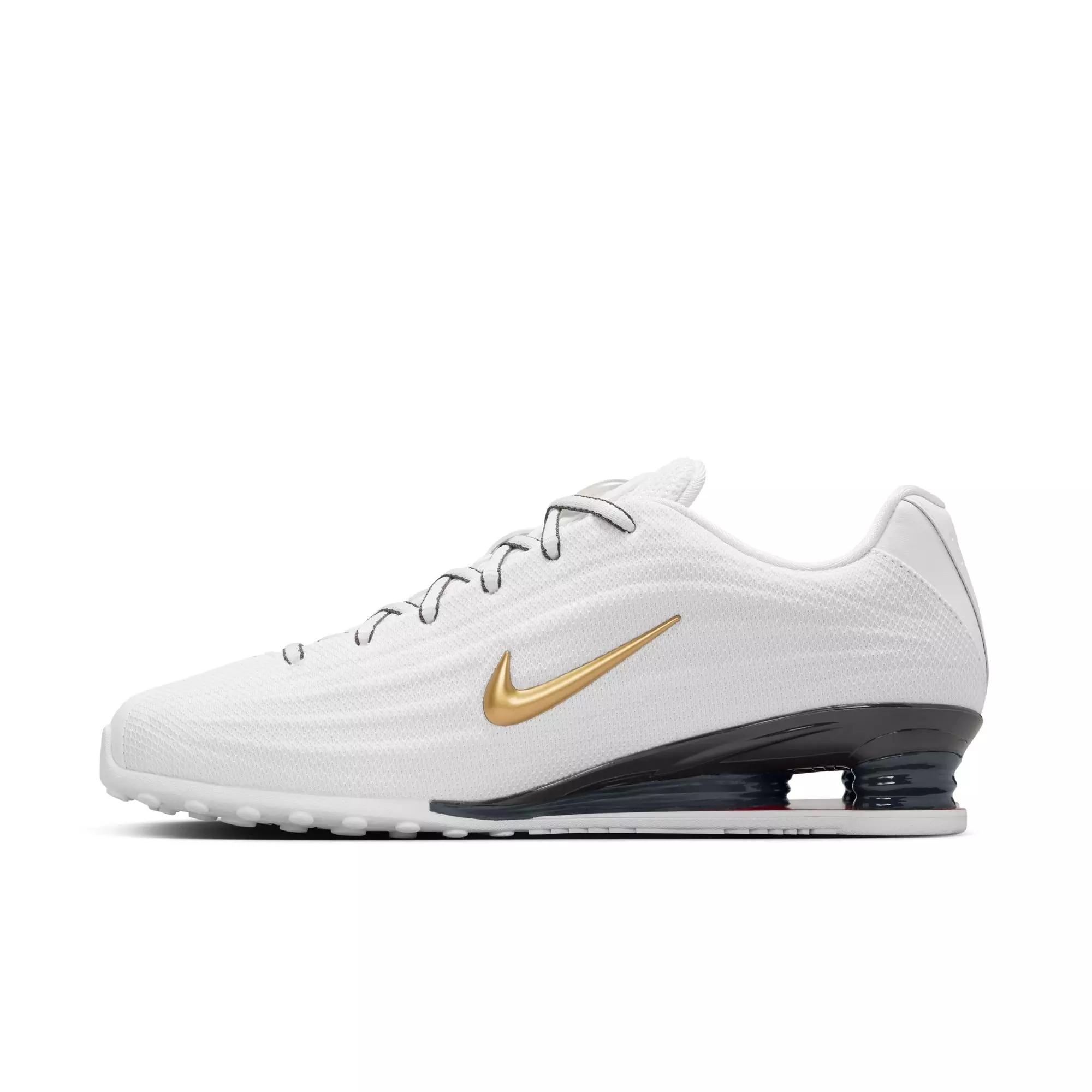 Nike Shox Z "White/Metallic Gold" Women's Shoe - WHITE/RED/GOLD