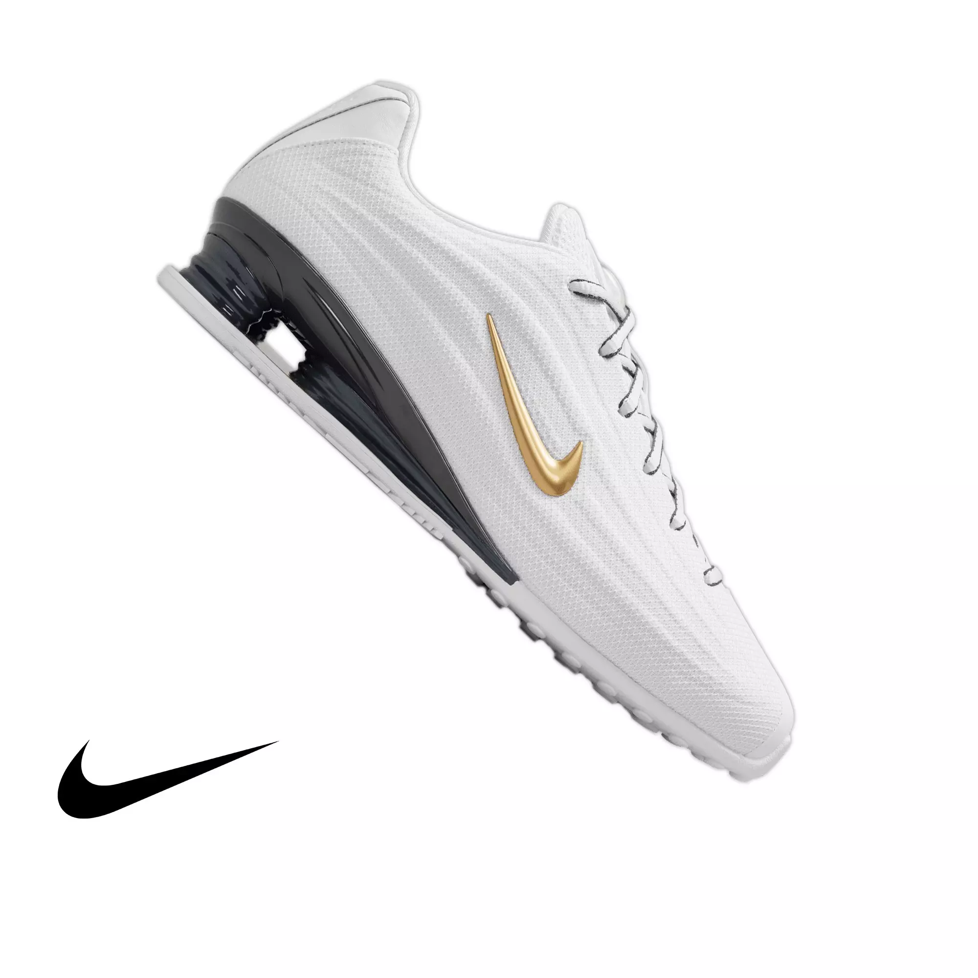 Nike Shox Z "White/Metallic Gold" Women's Shoe - WHITE/RED/GOLD