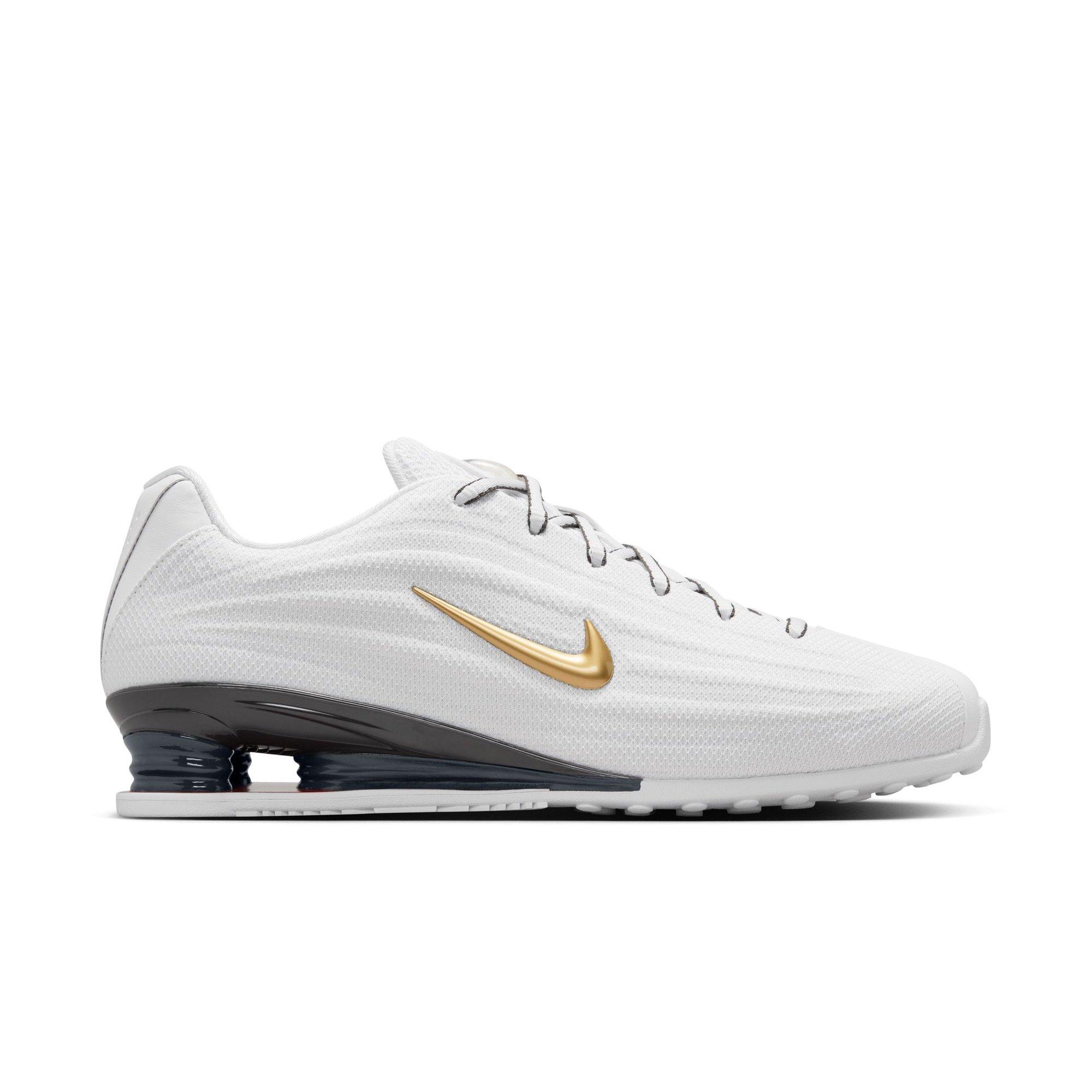 Nike Shox Z "White/Metallic Gold" Women's Shoe - WHITE/RED/GOLD Thumbnail View 1