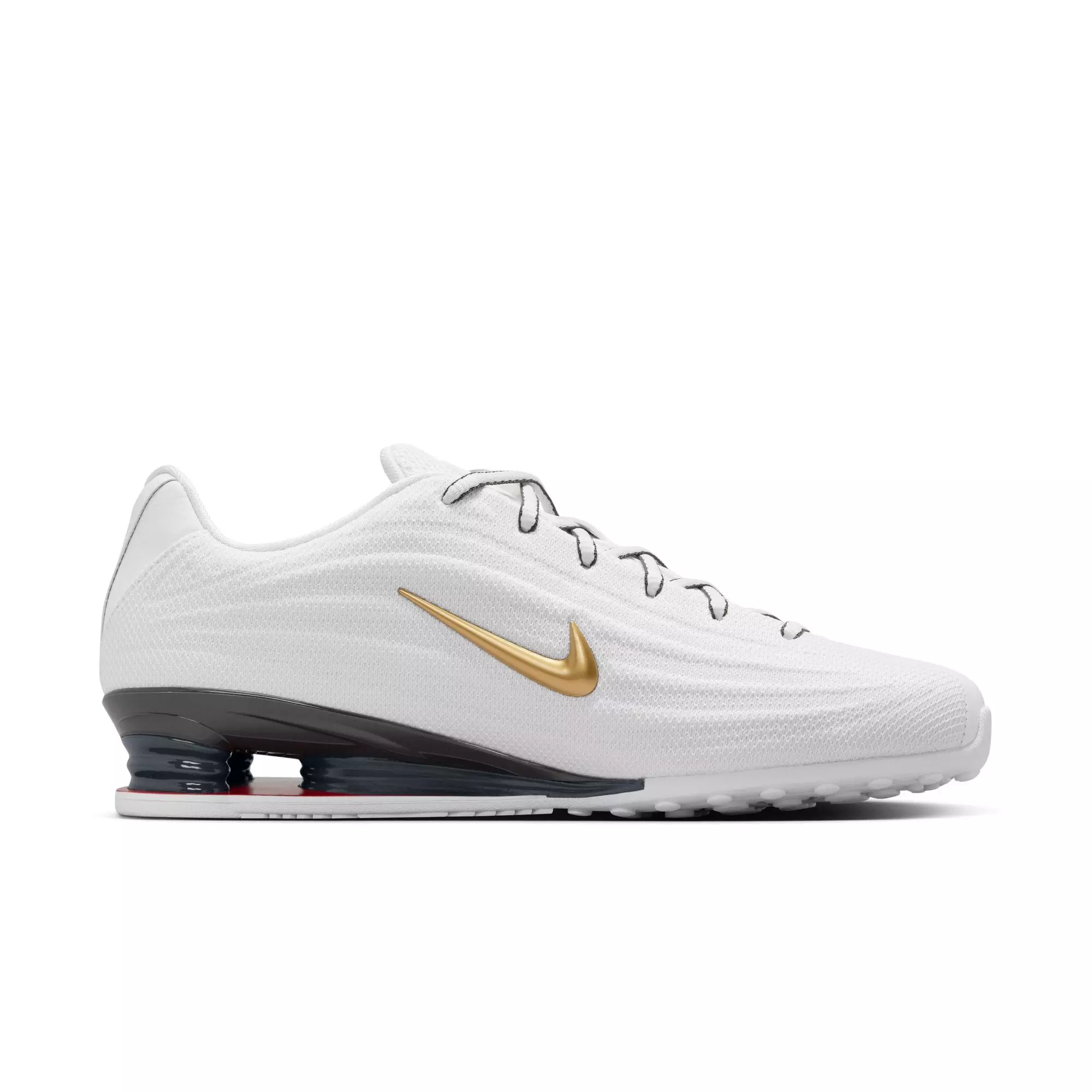 Nike Shox Z "White/Metallic Gold" Women's Shoe - WHITE/RED/GOLD