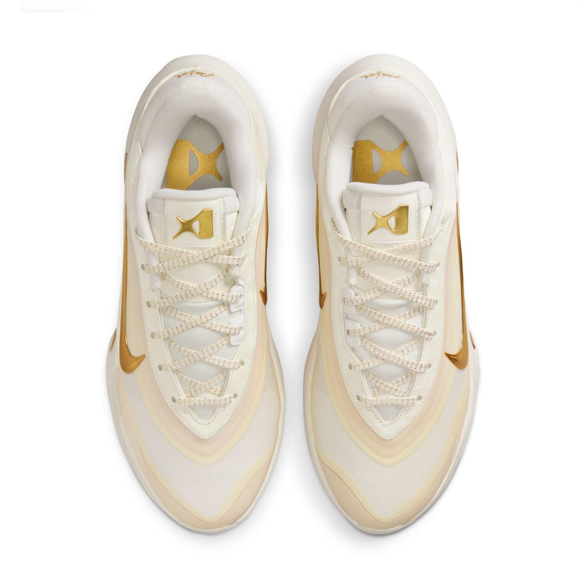 Nike A'One "Champagne Champion" Unisex Basketball Shoe - SAIL Thumbnail View 7