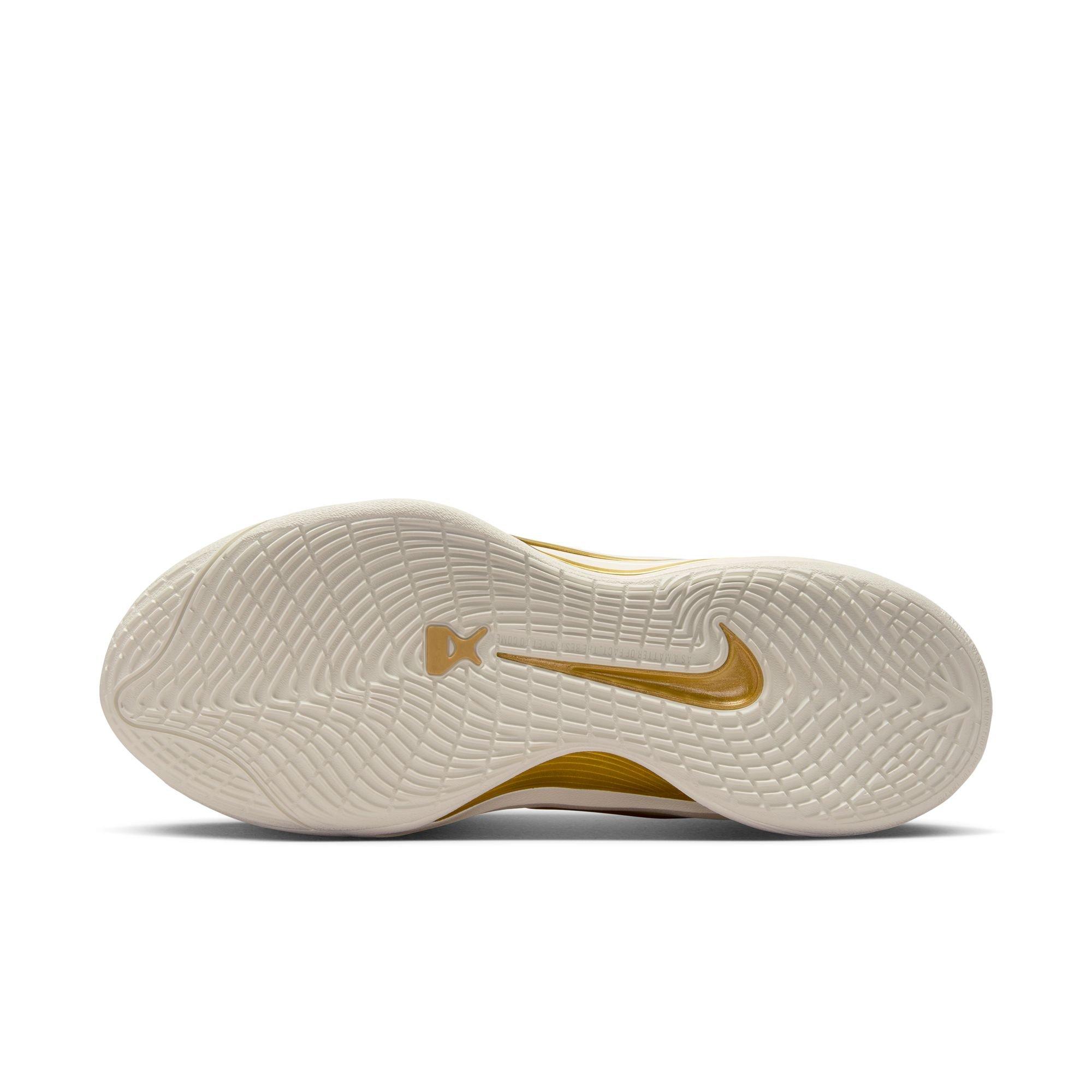 Nike A'One "Champagne Champion" Unisex Basketball Shoe - SAIL Thumbnail View 8