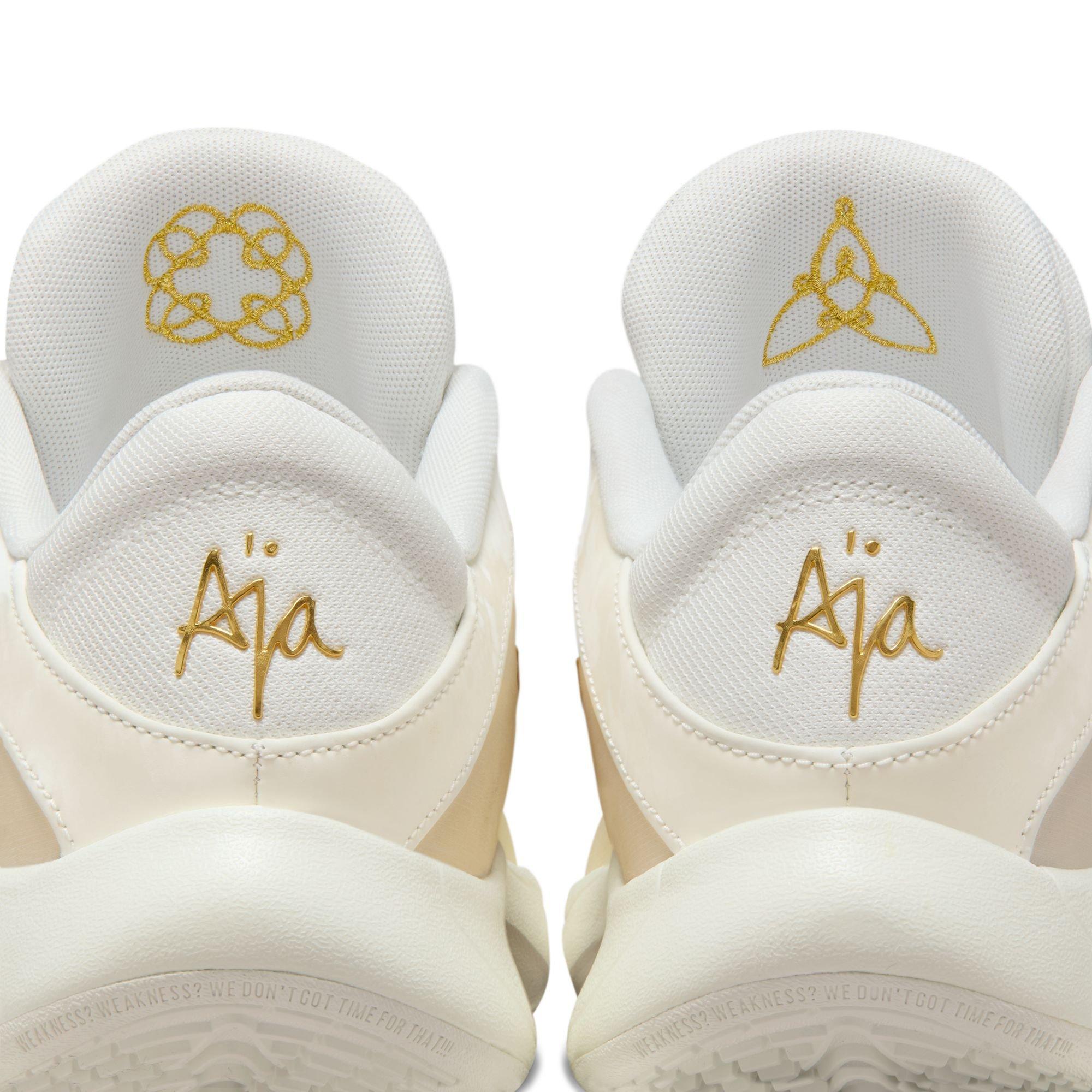 Nike A'One "Champagne Champion" Unisex Basketball Shoe - SAIL Thumbnail View 11