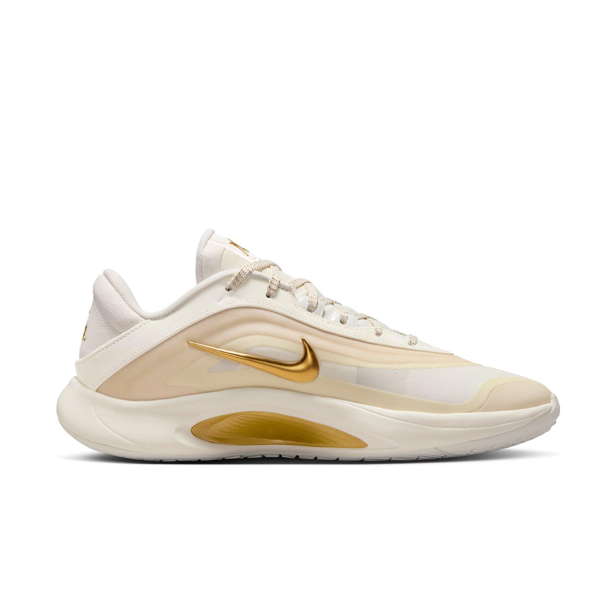 Nike A'One "Champagne Champion" Unisex Basketball Shoe - SAIL Thumbnail View 2