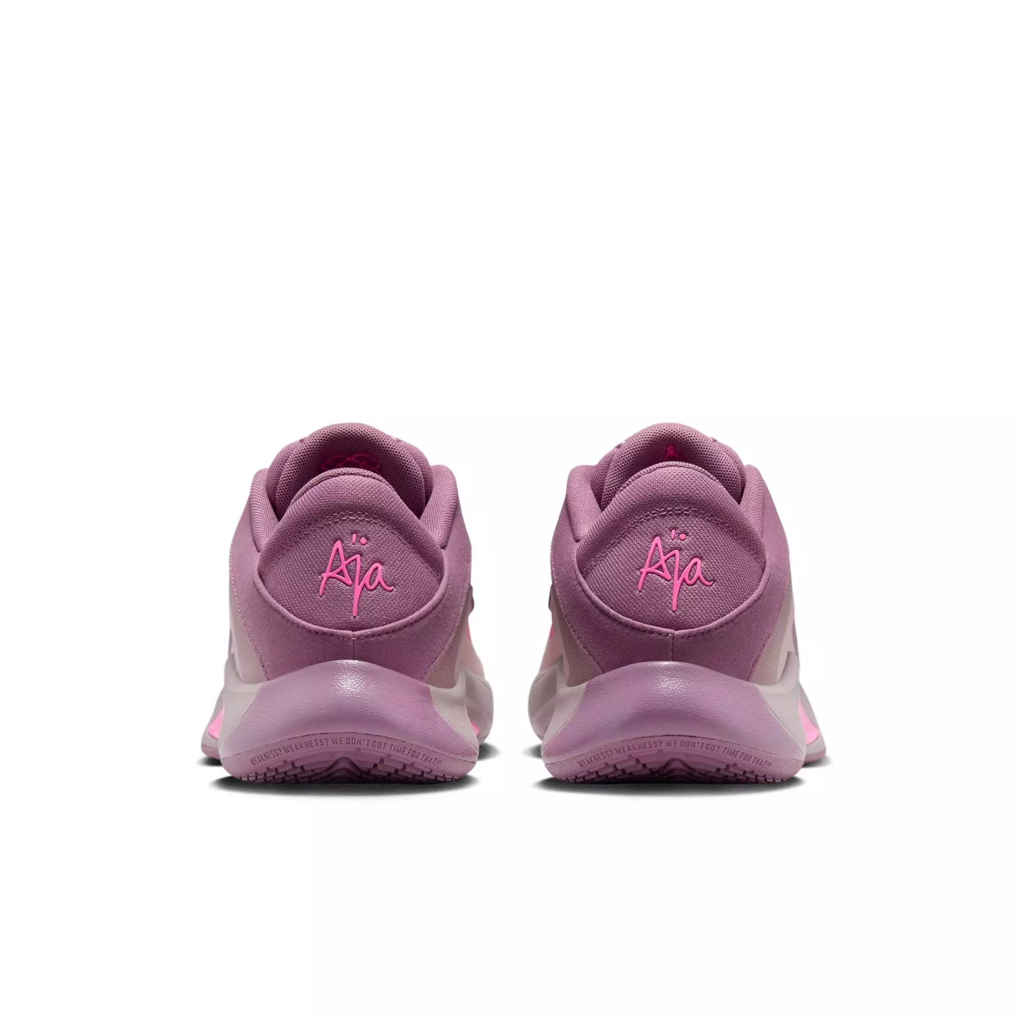 Nike A'One "Dog Mom" Basketball Shoe - VIOLET DUST/PINK SPELL/PEARL PINK