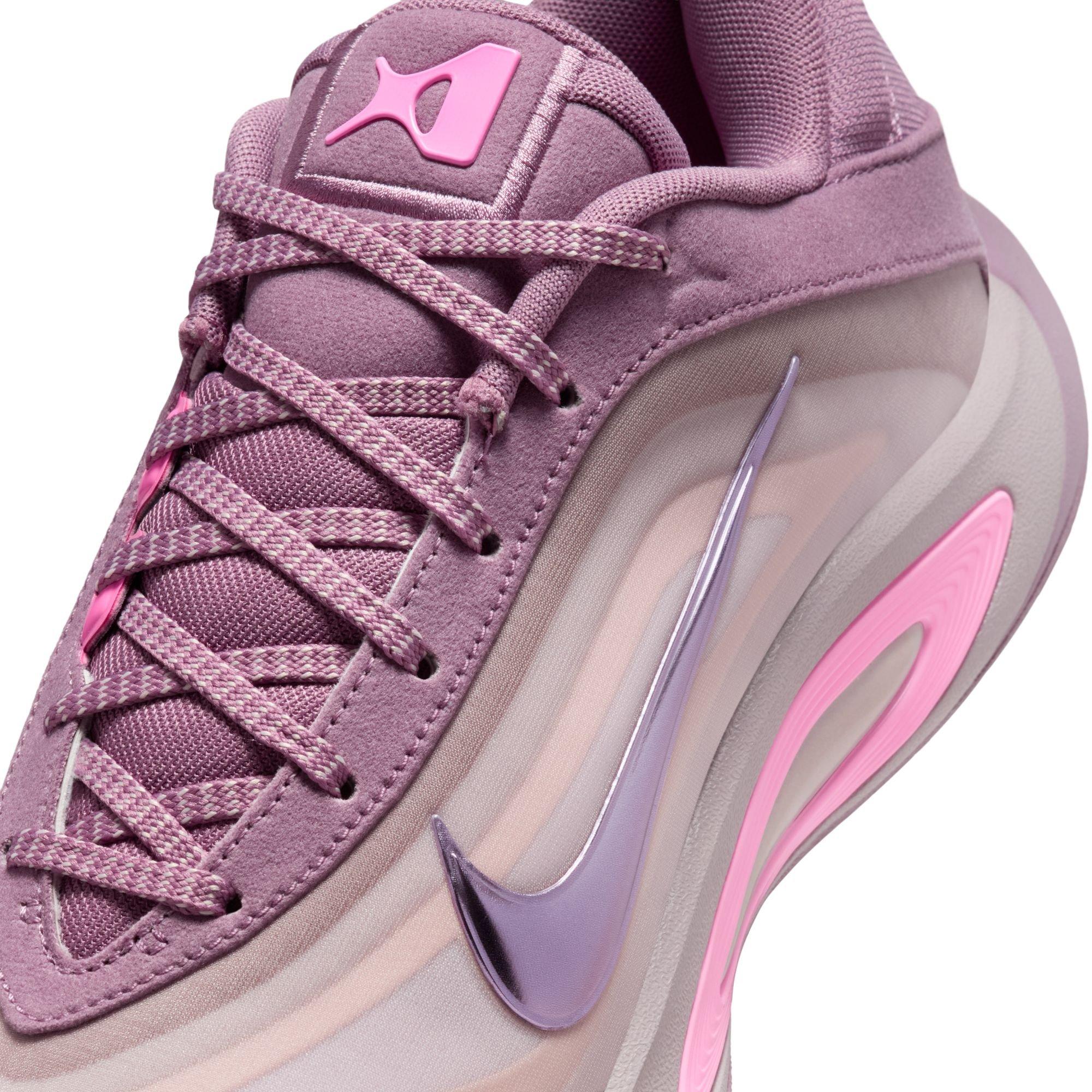 Nike A'One "Dog Mom" Basketball Shoe - VIOLET DUST/PINK SPELL/PEARL PINK Thumbnail View 5