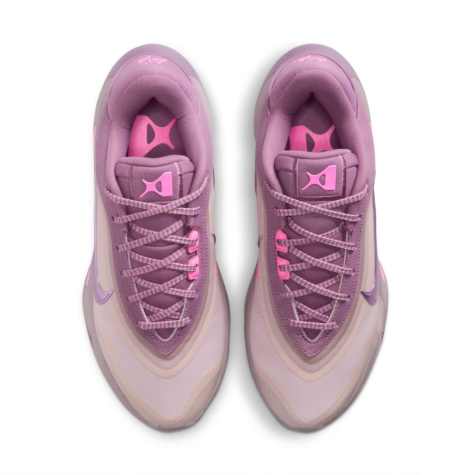 Nike A'One "Dog Mom" Basketball Shoe - VIOLET DUST/PINK SPELL/PEARL PINK Thumbnail View 10