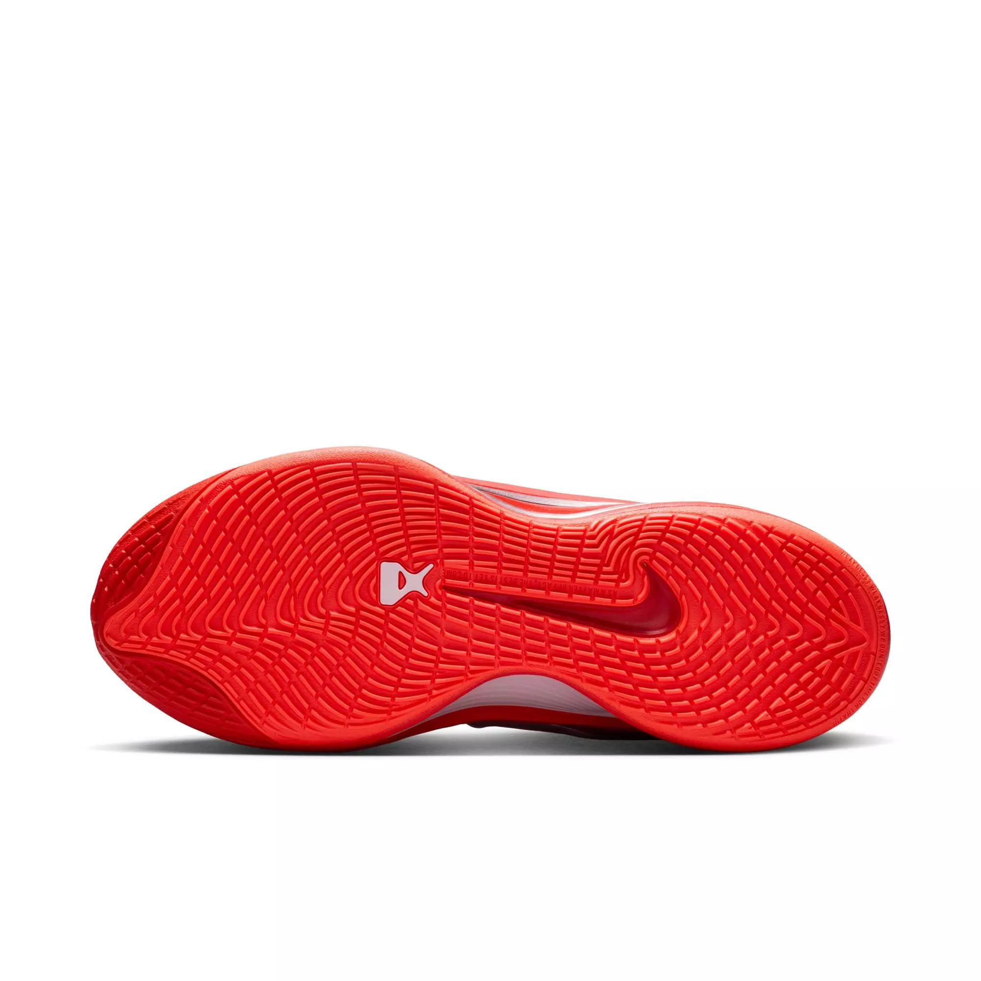 Nike A'One "Royal Flame" Basketball Shoe - BRIGHT CRIMSON/PINK FOAM