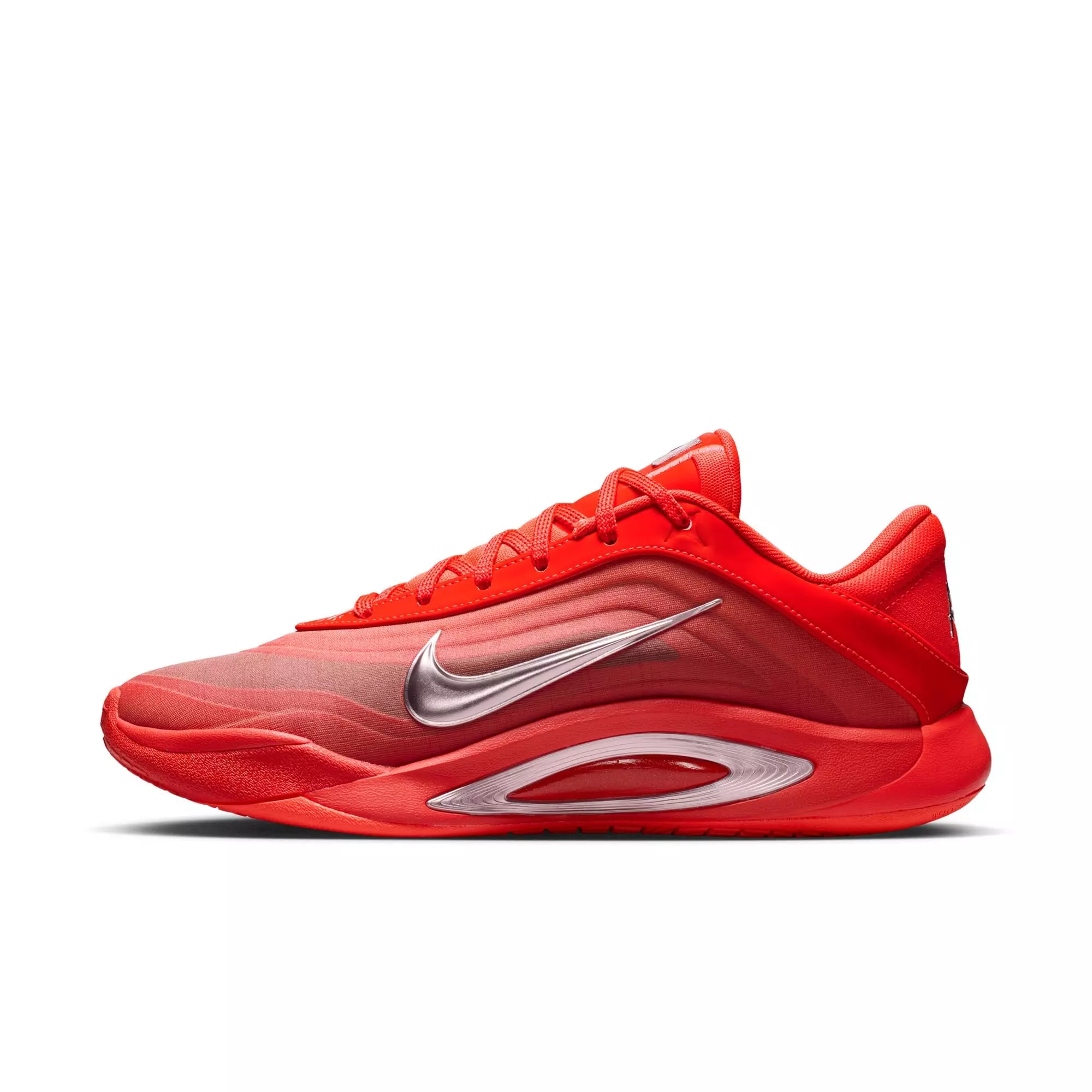 Nike A'One "Royal Flame" Basketball Shoe - BRIGHT CRIMSON/PINK FOAM