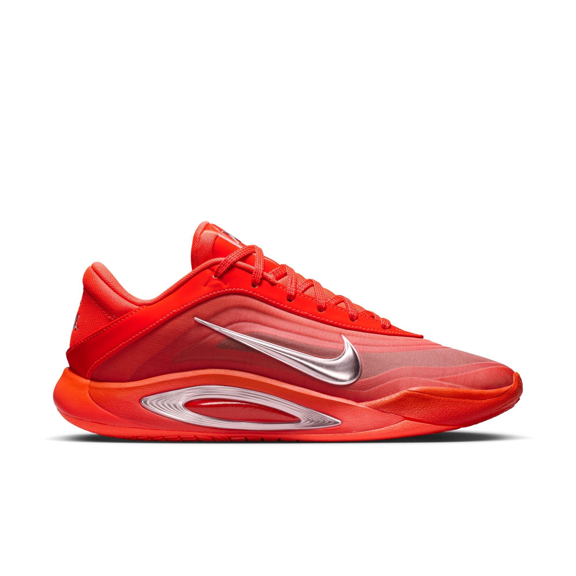 Nike A'One "Royal Flame" Basketball Shoe - BRIGHT CRIMSON/PINK FOAM Thumbnail View 1