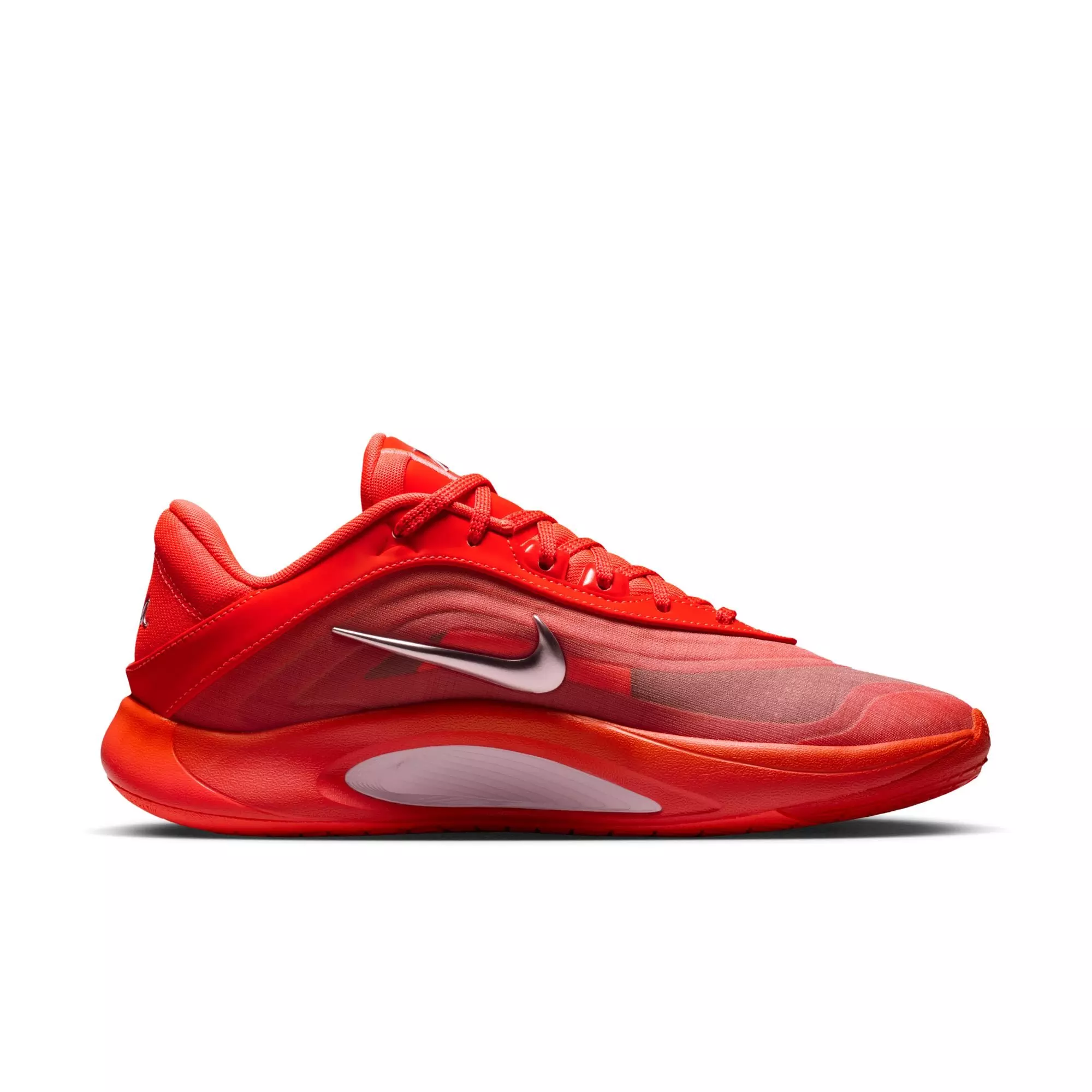 Nike A'One "Royal Flame" Basketball Shoe - BRIGHT CRIMSON/PINK FOAM