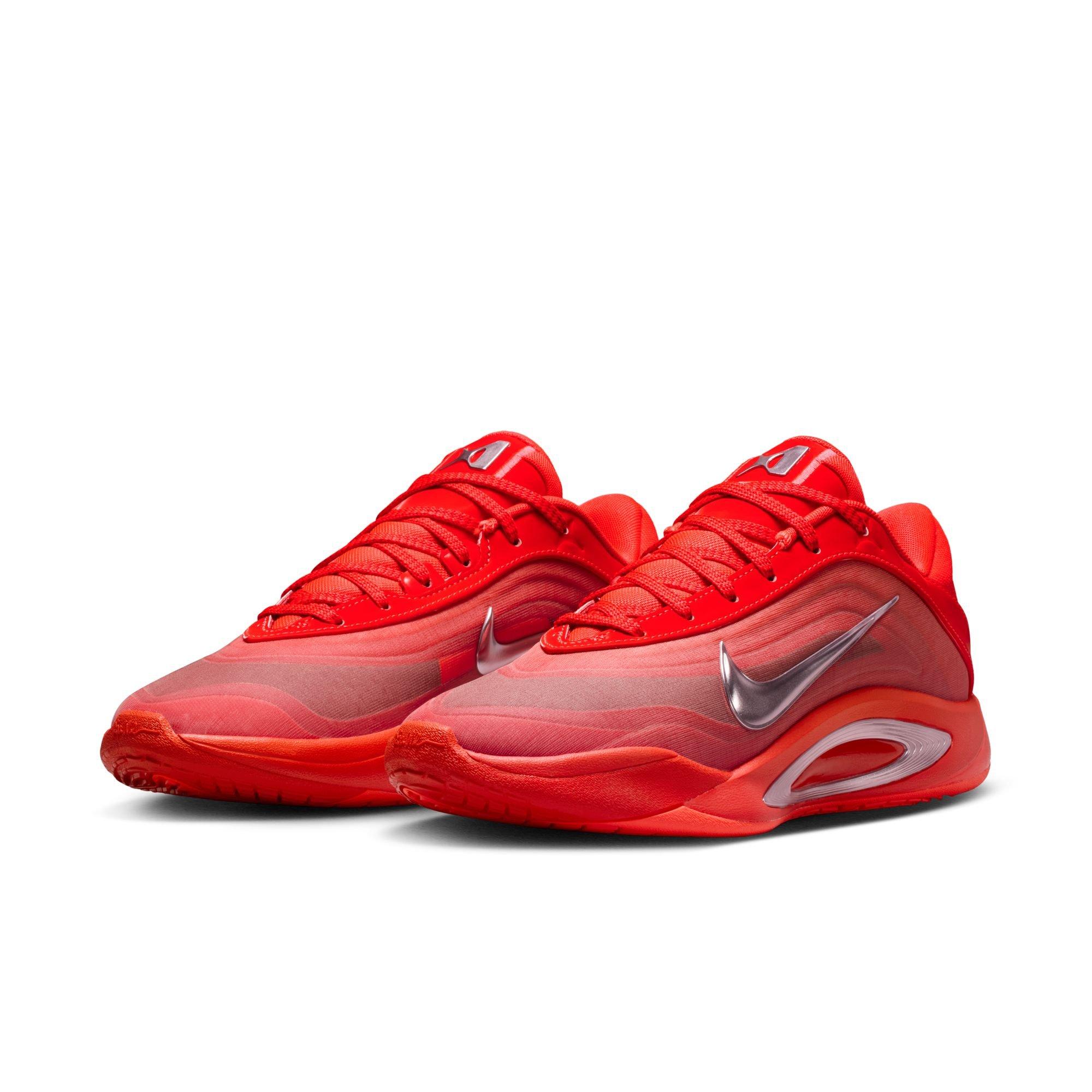 Nike A'One "Royal Flame" Basketball Shoe - BRIGHT CRIMSON/PINK FOAM Thumbnail View 3