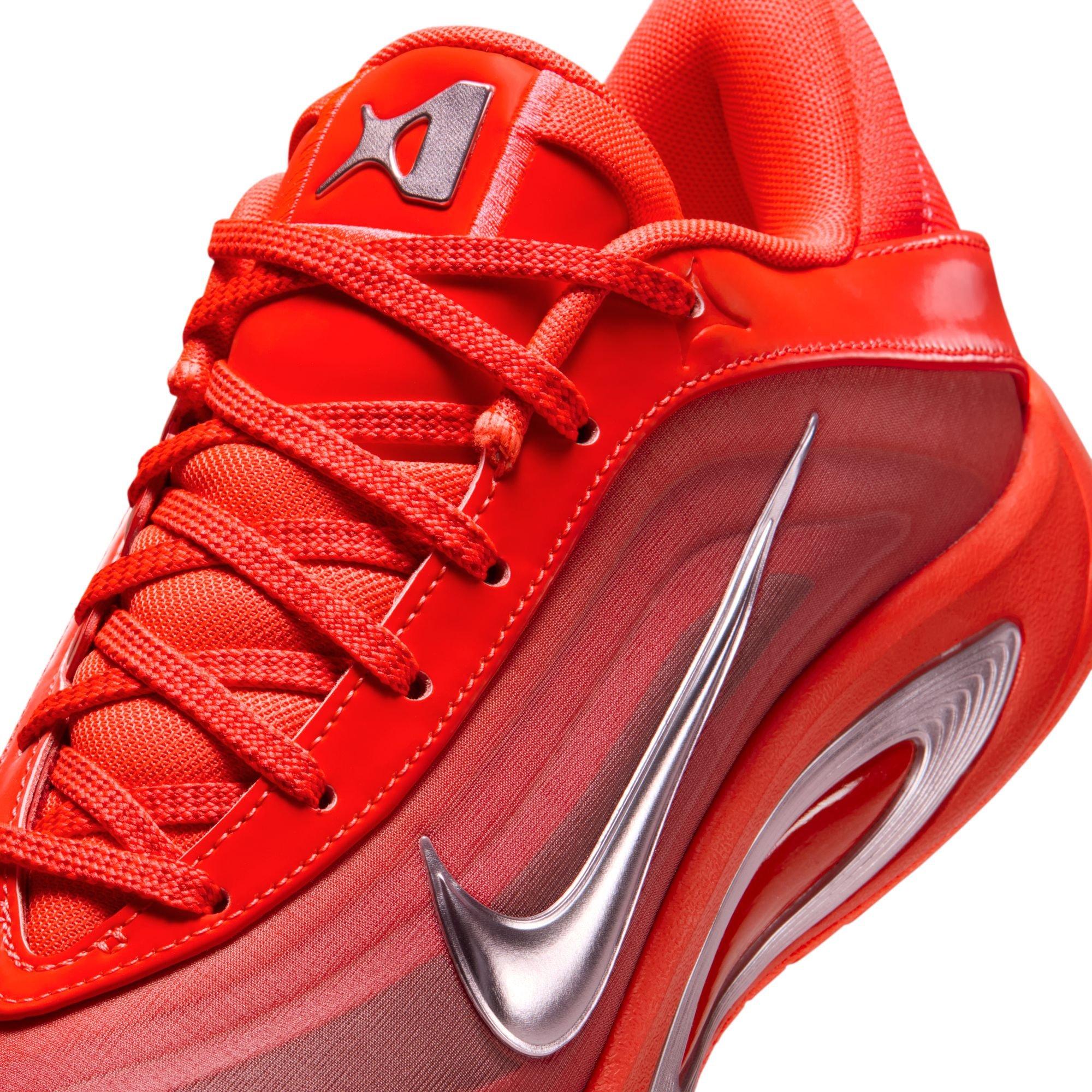 Nike A'One "Royal Flame" Basketball Shoe - BRIGHT CRIMSON/PINK FOAM Thumbnail View 4