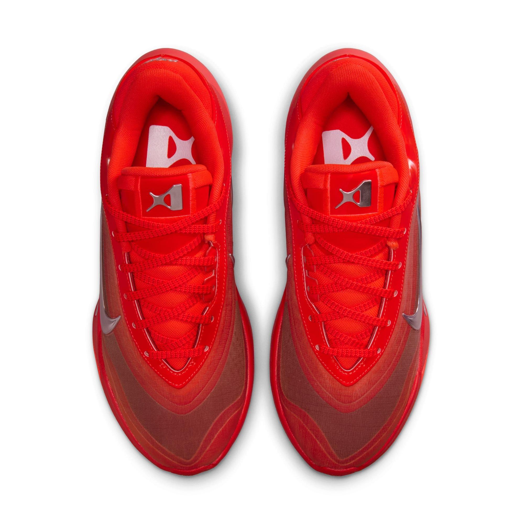 Nike A'One "Royal Flame" Basketball Shoe - BRIGHT CRIMSON/PINK FOAM Thumbnail View 9