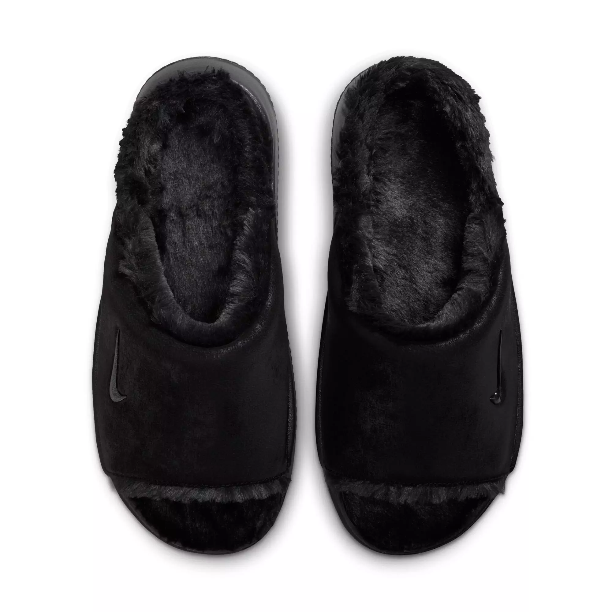 Nike Calm Elevation Fur "Black" Women's Slide - BLACK