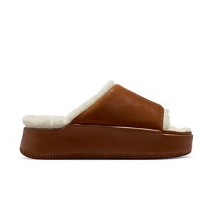 Nike Calm Elevation Fur "Lt British Tan" Women's Slide