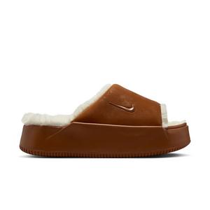 Nike Calm Elevation Fur "Lt British Tan" Women's Slide