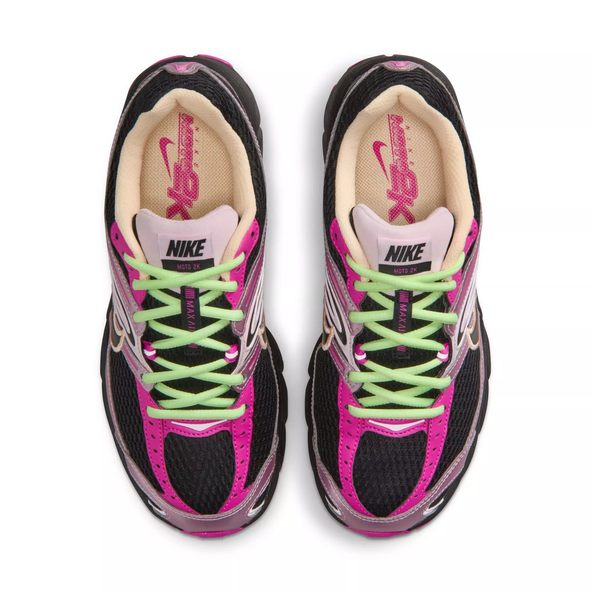 Nike Air Max Moto 2K "Black/Fire Pink/Pink Foam" Women's Shoe - BLACK/PINK