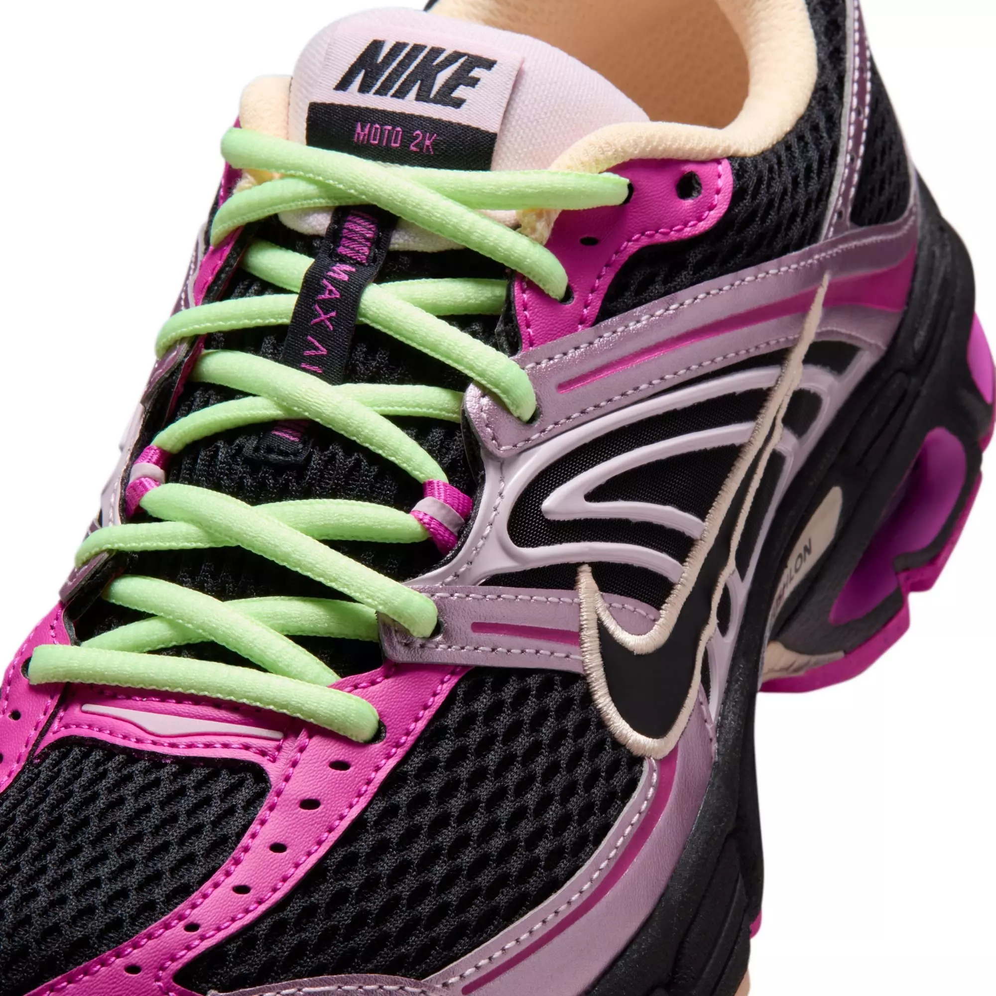 Nike Air Max Moto 2K "Black/Fire Pink/Pink Foam" Women's Shoe - BLACK/PINK