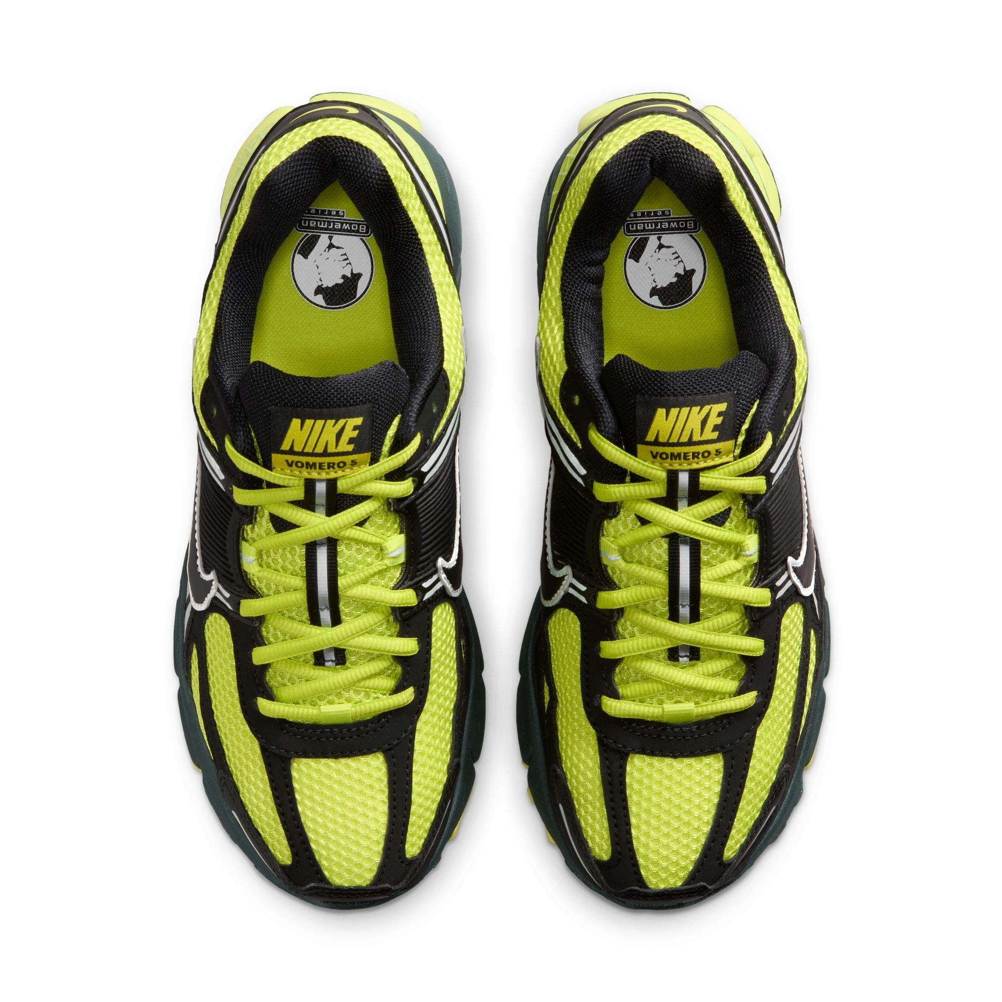 Nike Zoom Vomero 5 "Black/Cyber/Mtlc Platinum/Bright Cactus" Women's Shoe - BLACK/YELLOW Thumbnail View 6
