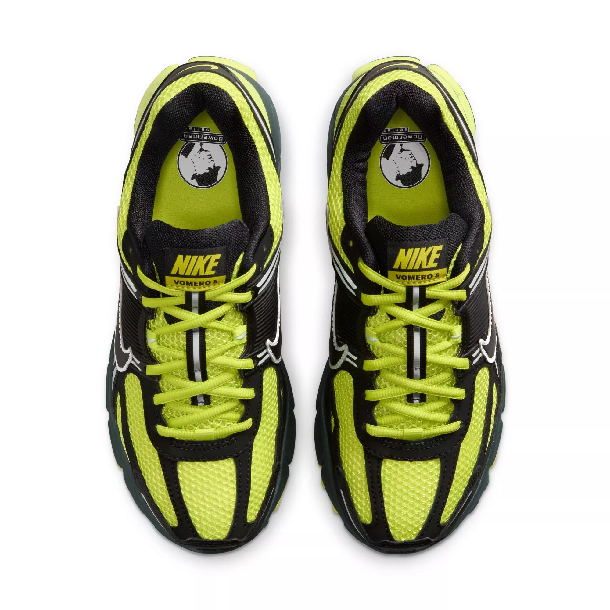 Nike Zoom Vomero 5 "Black/Cyber/Mtlc Platinum/Bright Cactus" Women's Shoe - BLACK/YELLOW