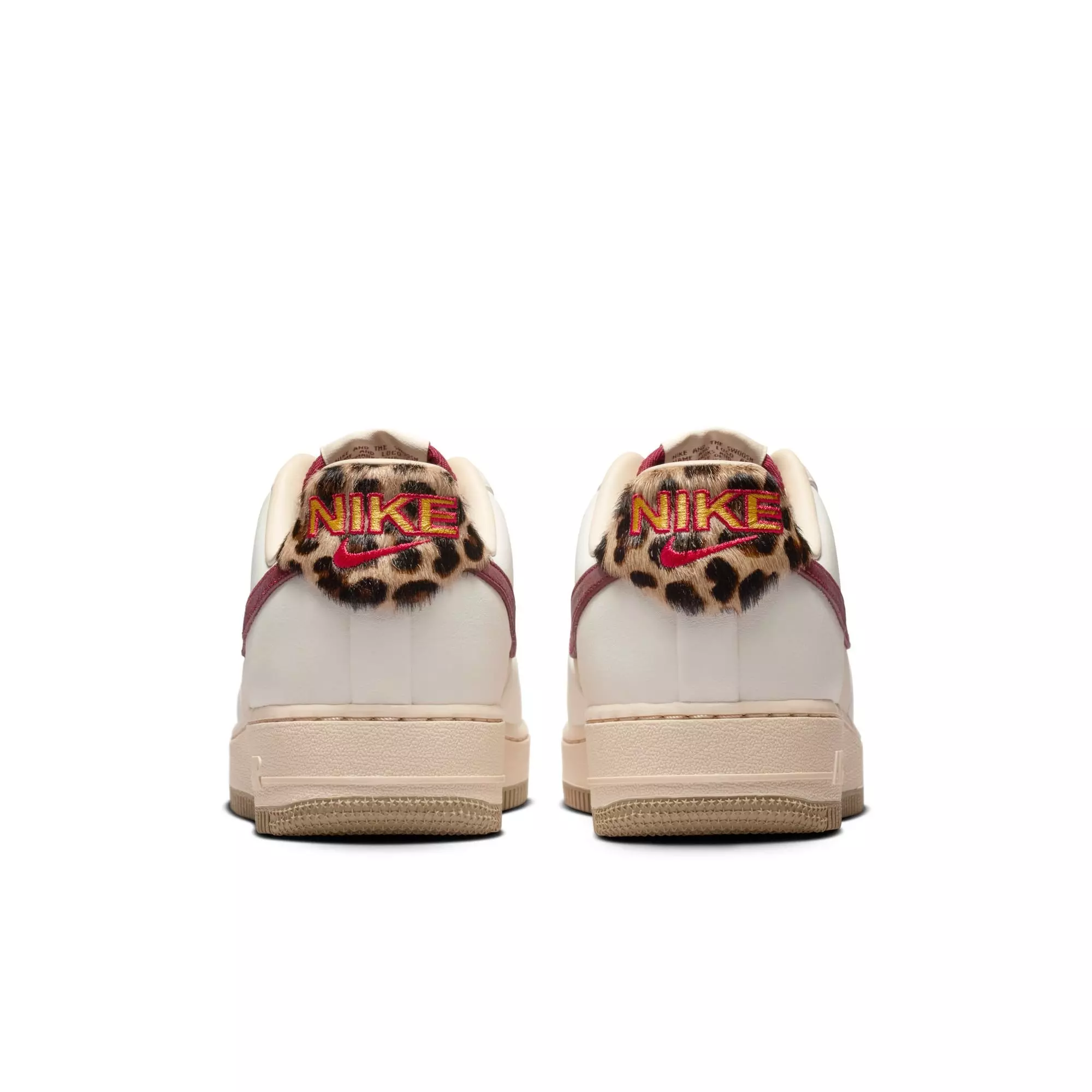 Nike Air Force 1 '07 "Pearl White/Team Red/Khaki" Women's Shoe - CREAM/RED