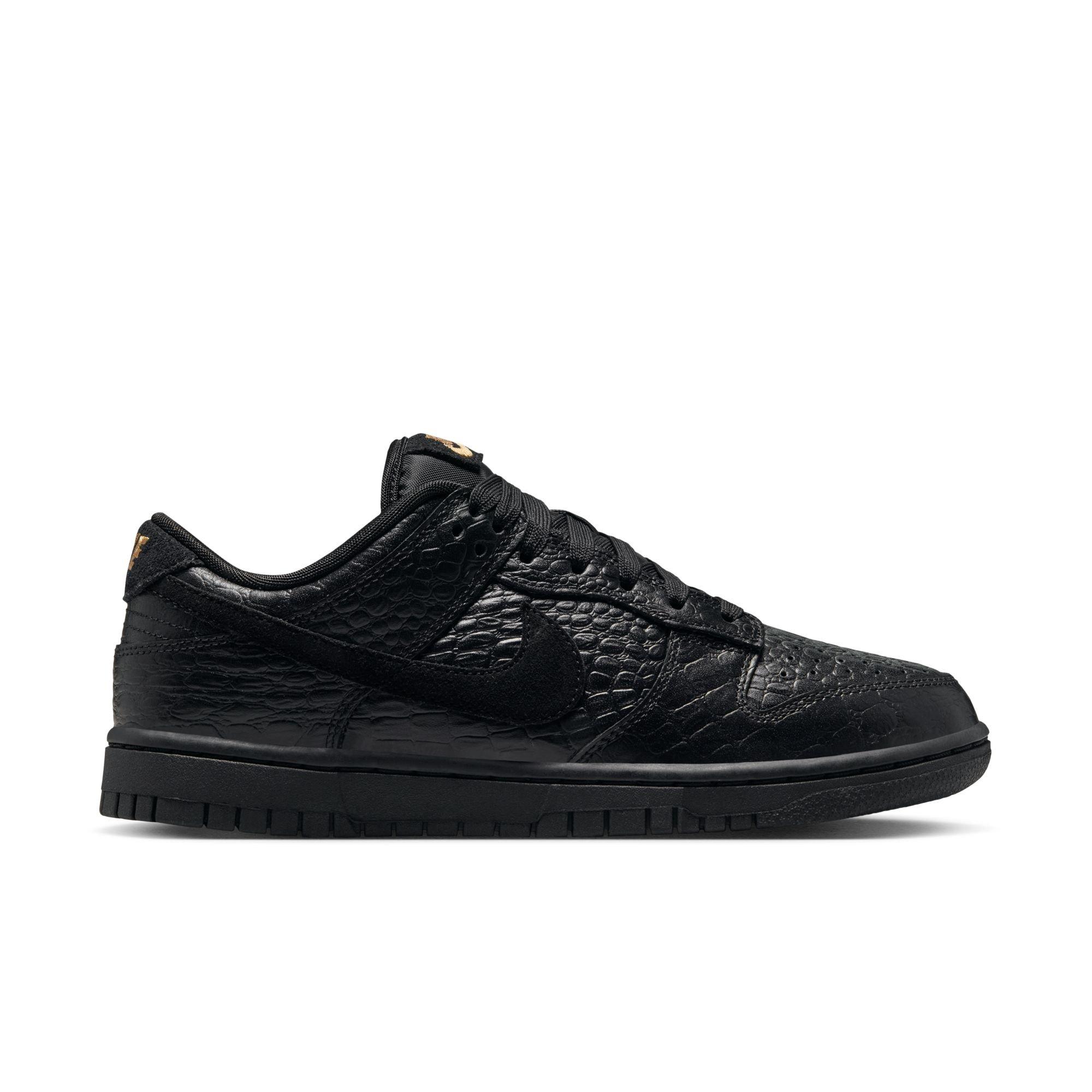 Nike Dunk Low "Black Croc" Women's Shoe - BLACK Thumbnail View 1