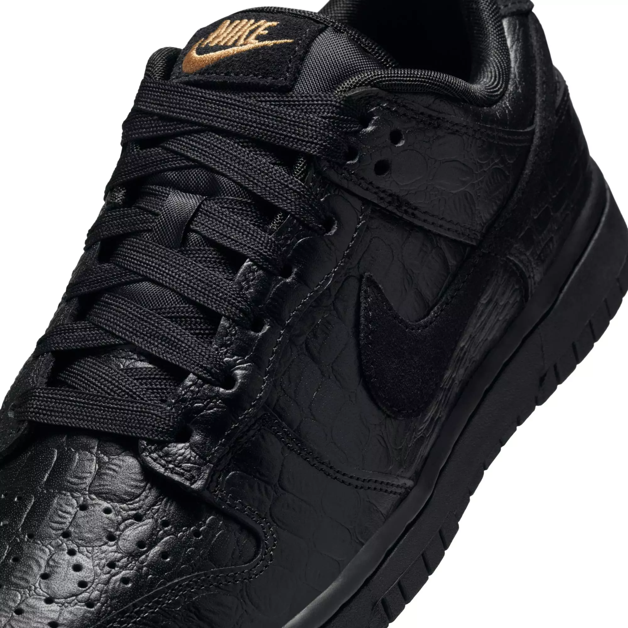 Nike Dunk Low "Black Croc" Women's Shoe - BLACK