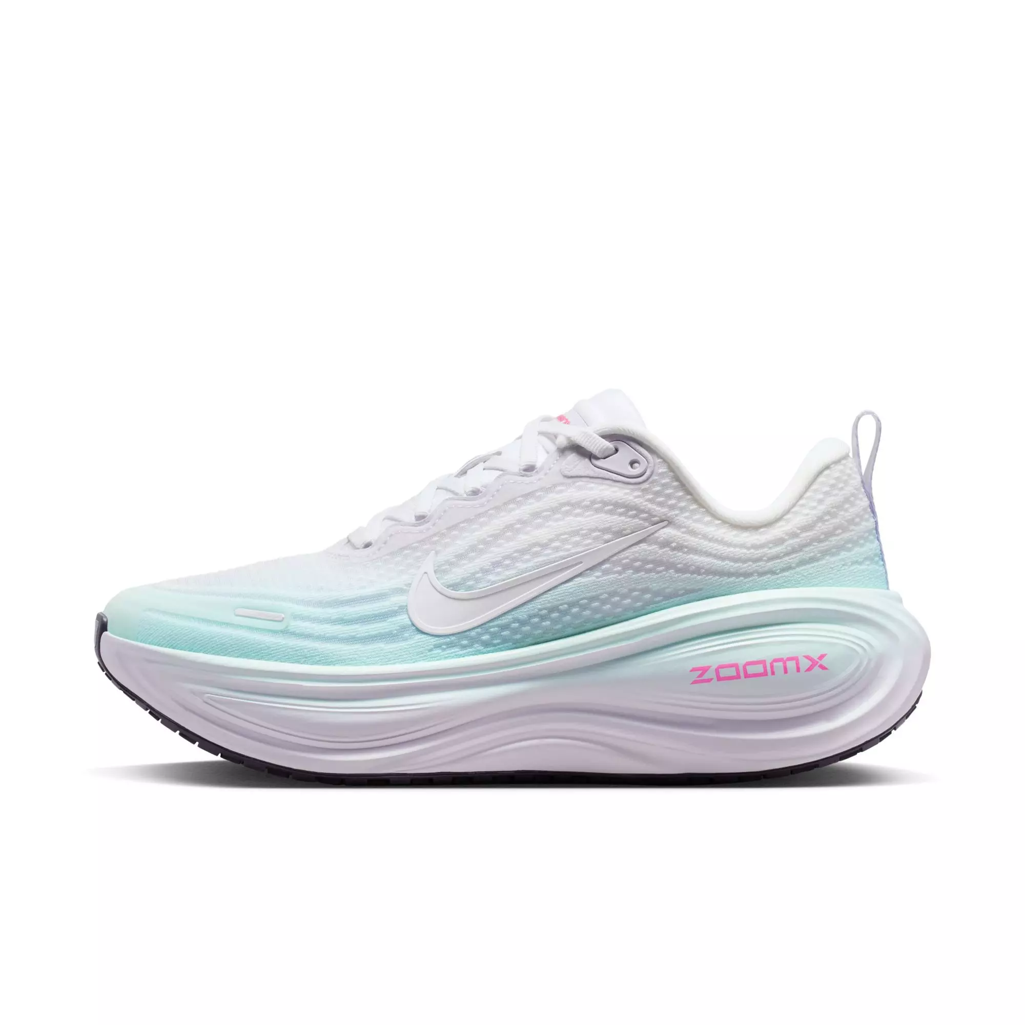 Nike Vomero Plus "White/Dark Raisin/Multi-Color" Women's Road Running Shoe - WHITE/PINK/BLUE
