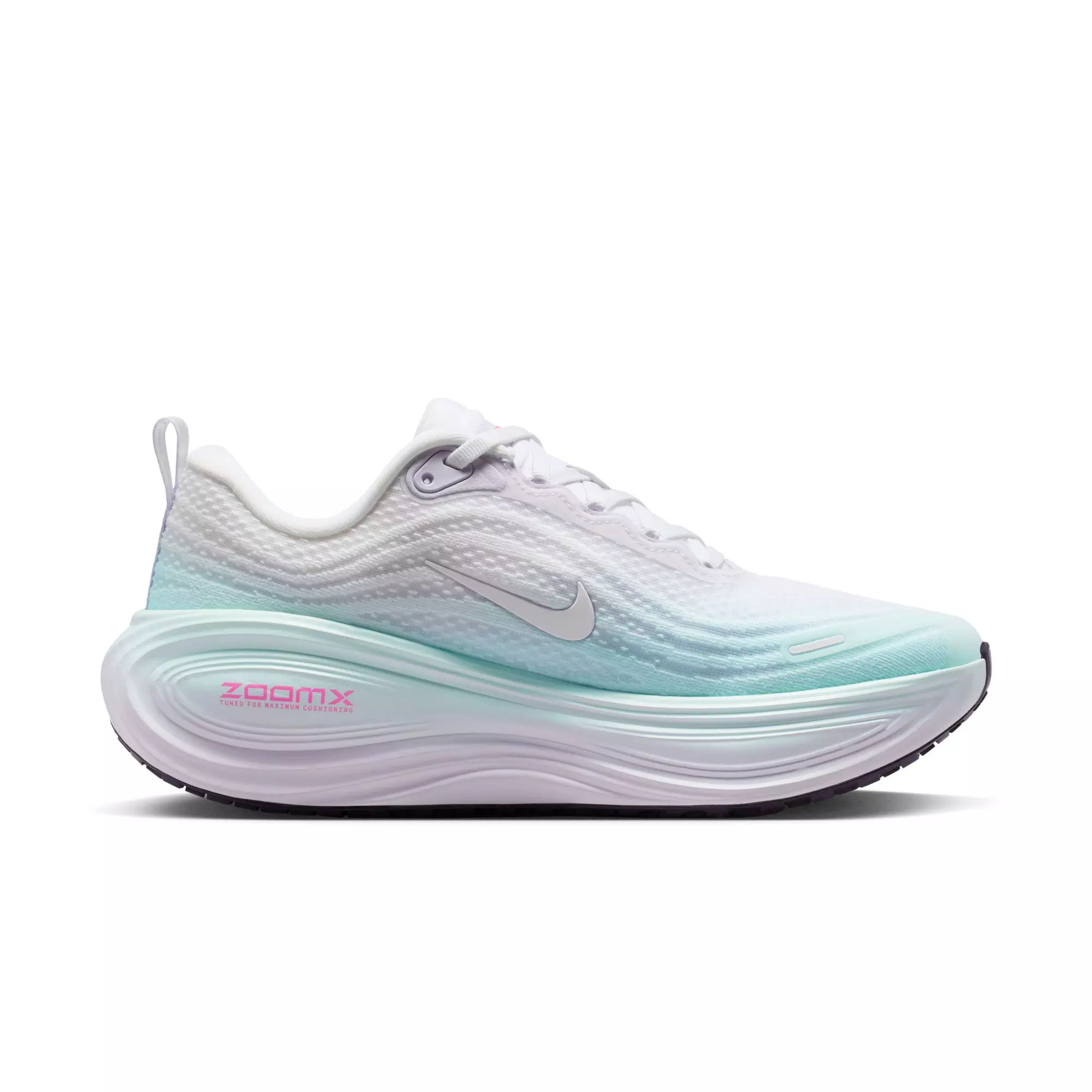Nike Vomero Plus "White/Dark Raisin/Multi-Color" Women's Road Running Shoe - WHITE/PINK/BLUE