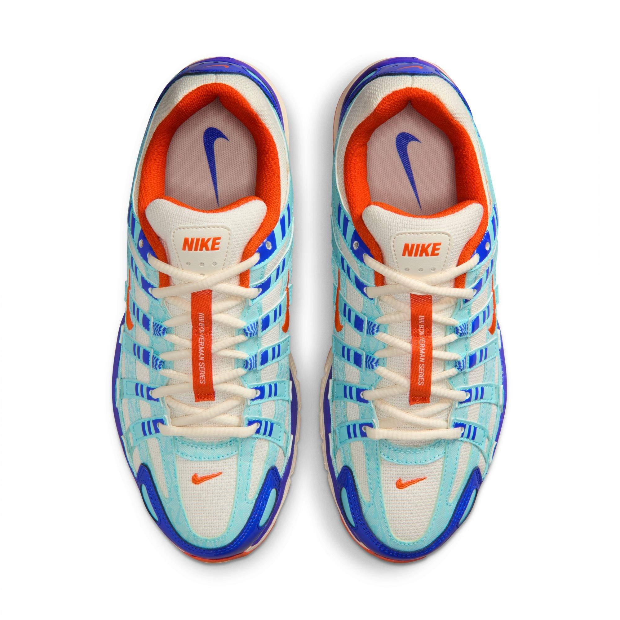 Nike P-6000 "Summit White/Safety Orange/Racer Blue" Women's Shoe - BLUE/PINK Thumbnail View 6