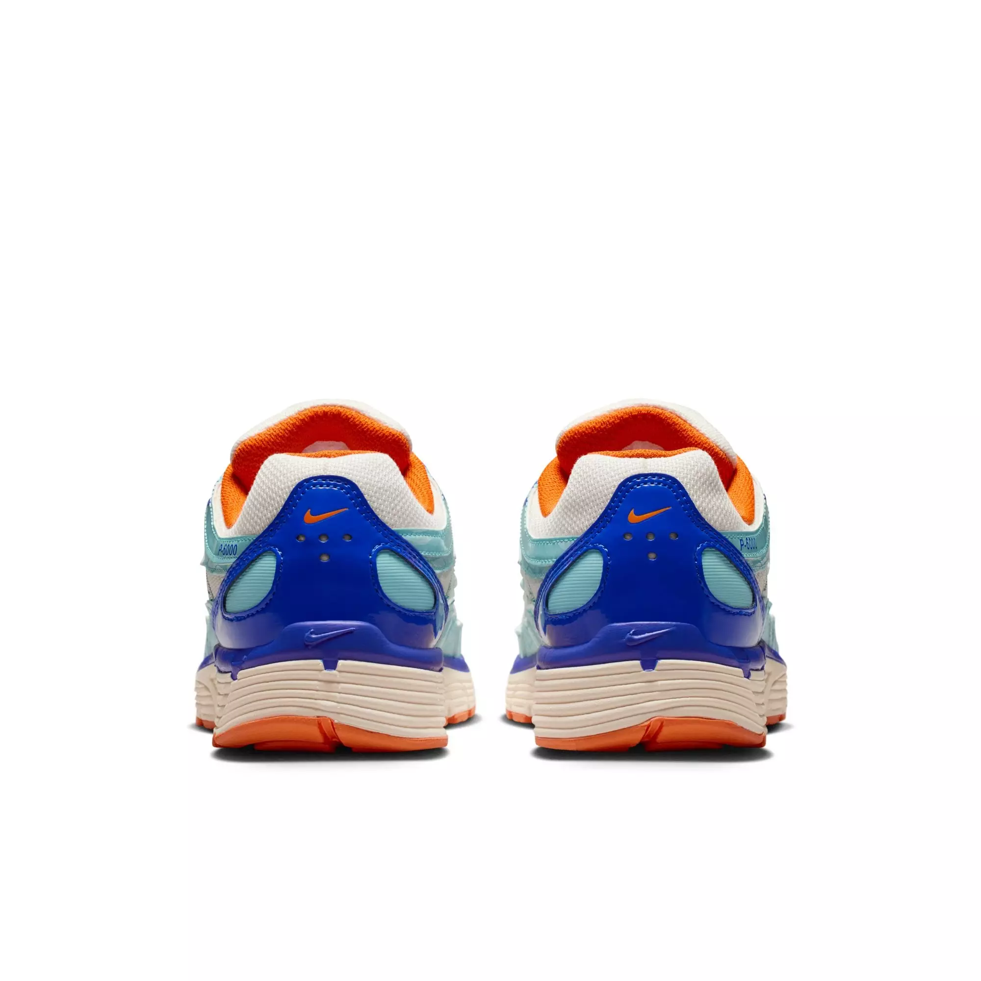 Nike P-6000 "Summit White/Safety Orange/Racer Blue" Women's Shoe - BLUE/PINK