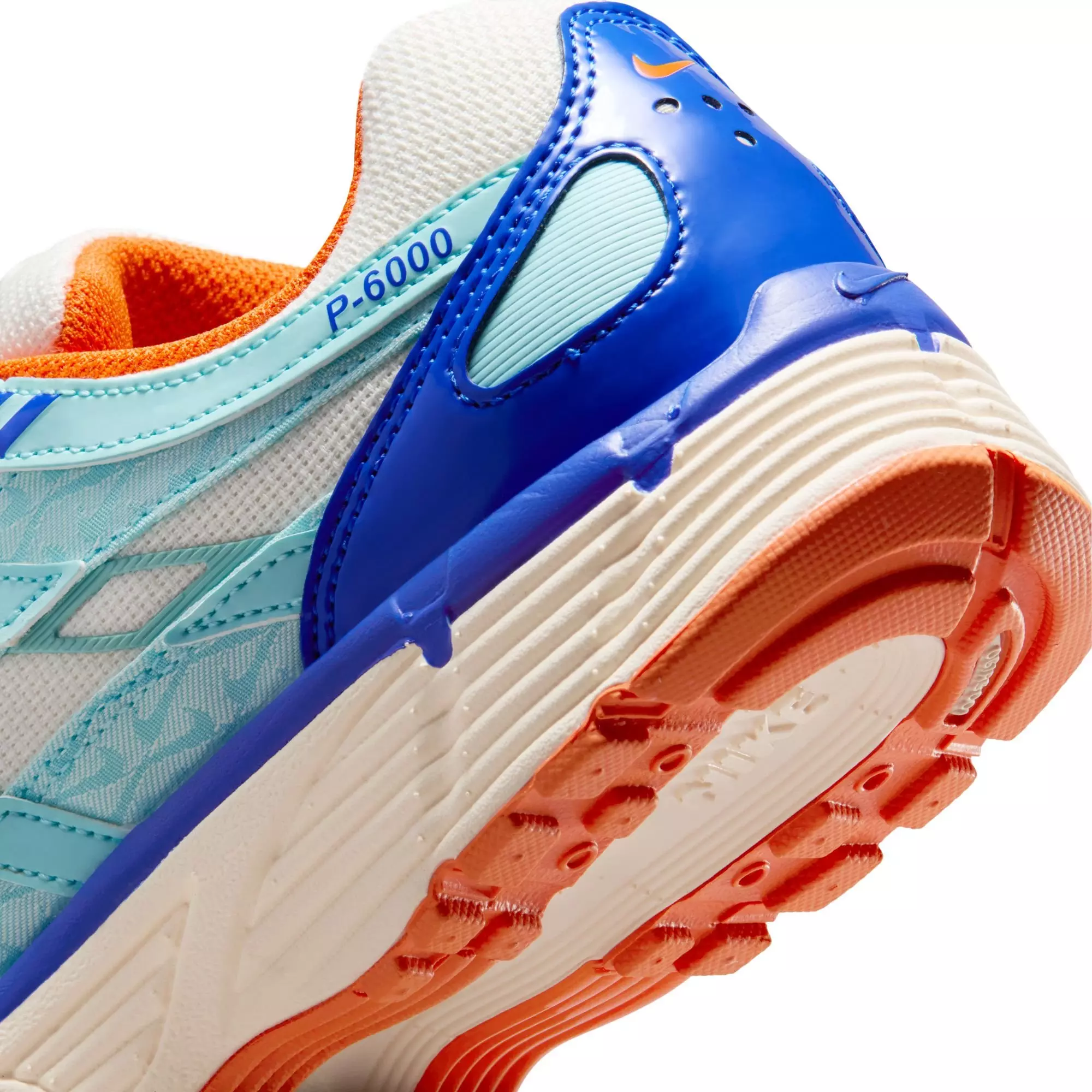 Nike P-6000 "Summit White/Safety Orange/Racer Blue" Women's Shoe - BLUE/PINK