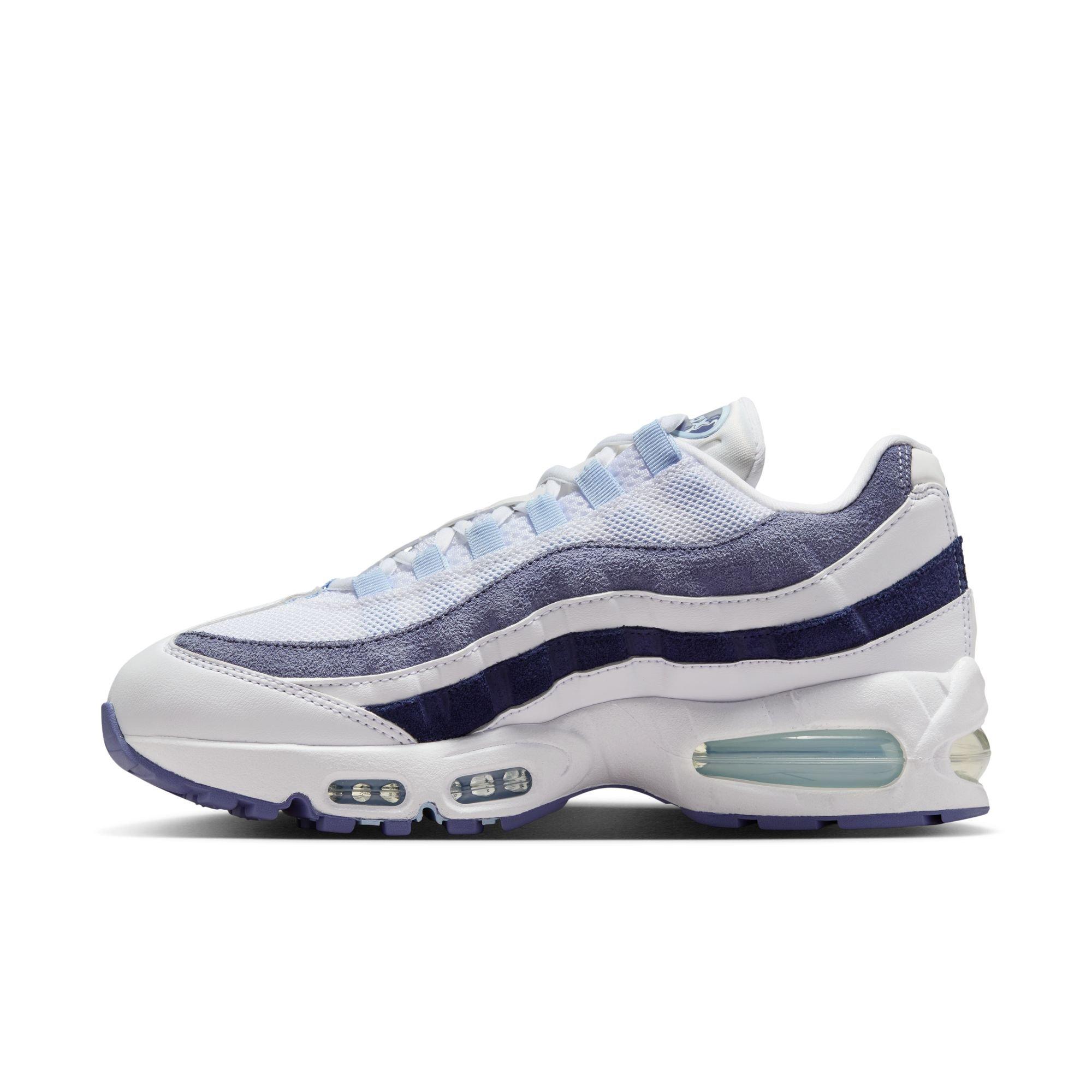 Nike Air Max 95 "White/Celestine Blue/World Indigo" Women's Shoe - WHITE/NAVY Thumbnail View 4
